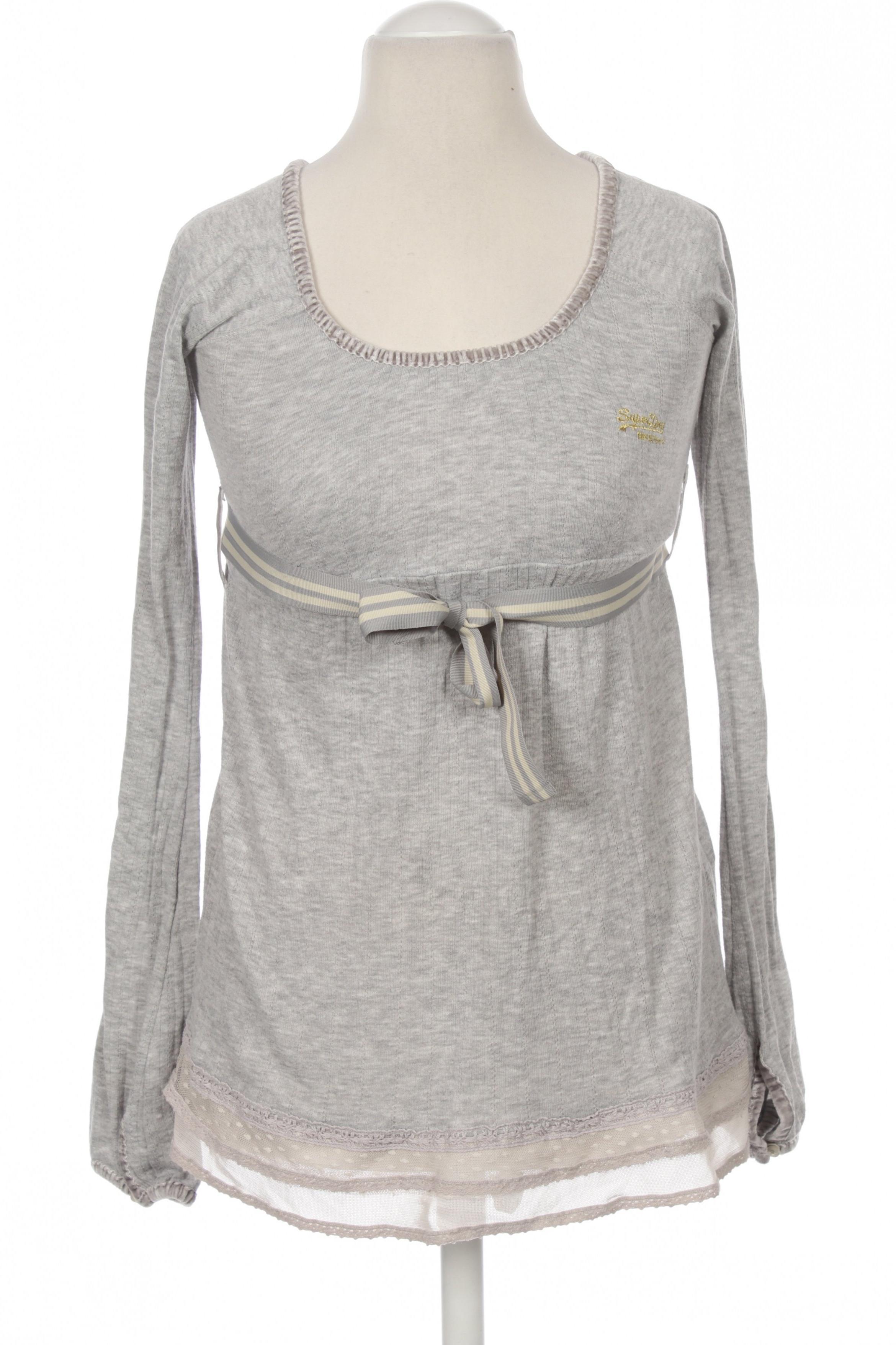 

Superdry Damen Langarmshirt, hellgrau, Gr.