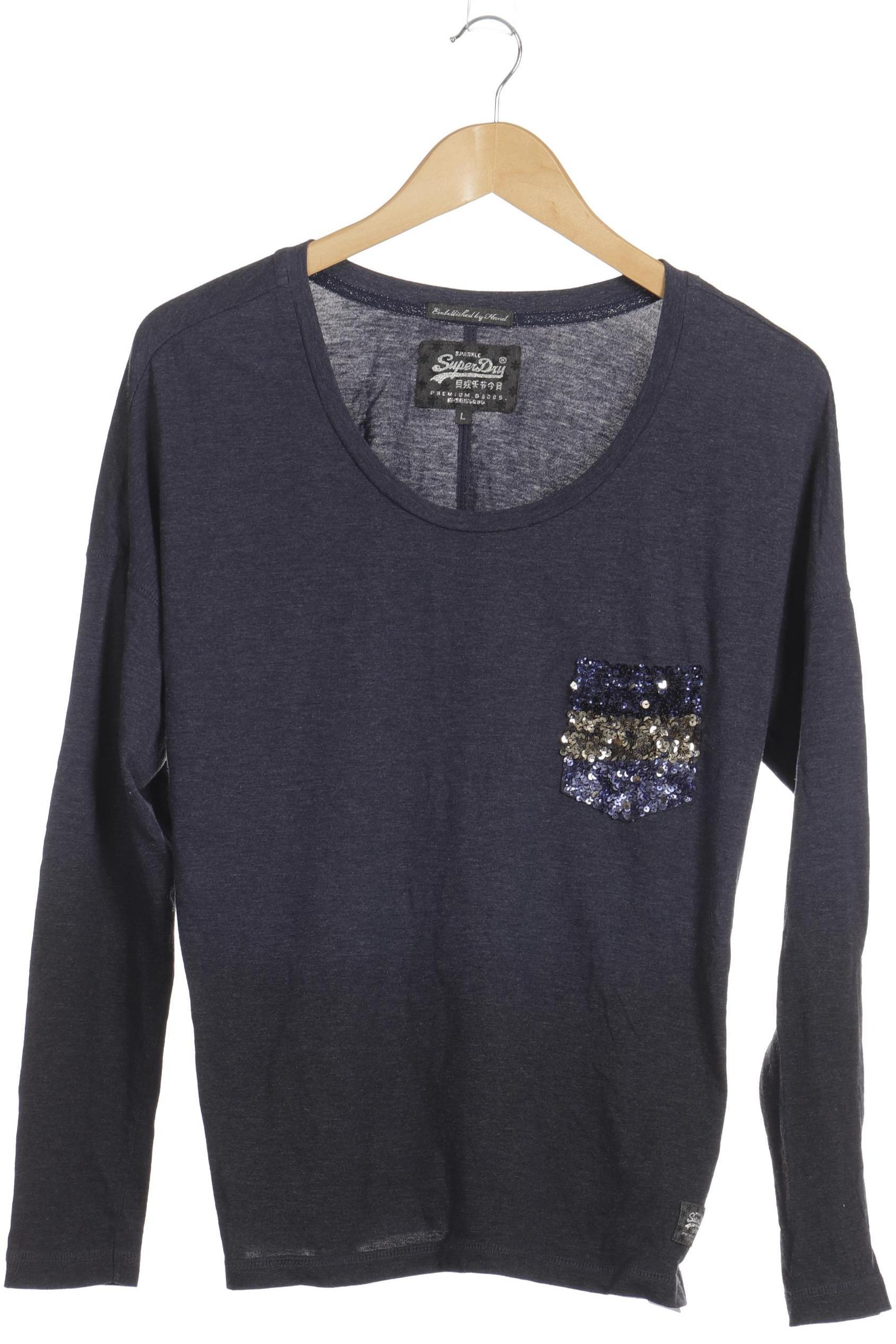 

Superdry Damen Langarmshirt, blau, Gr.