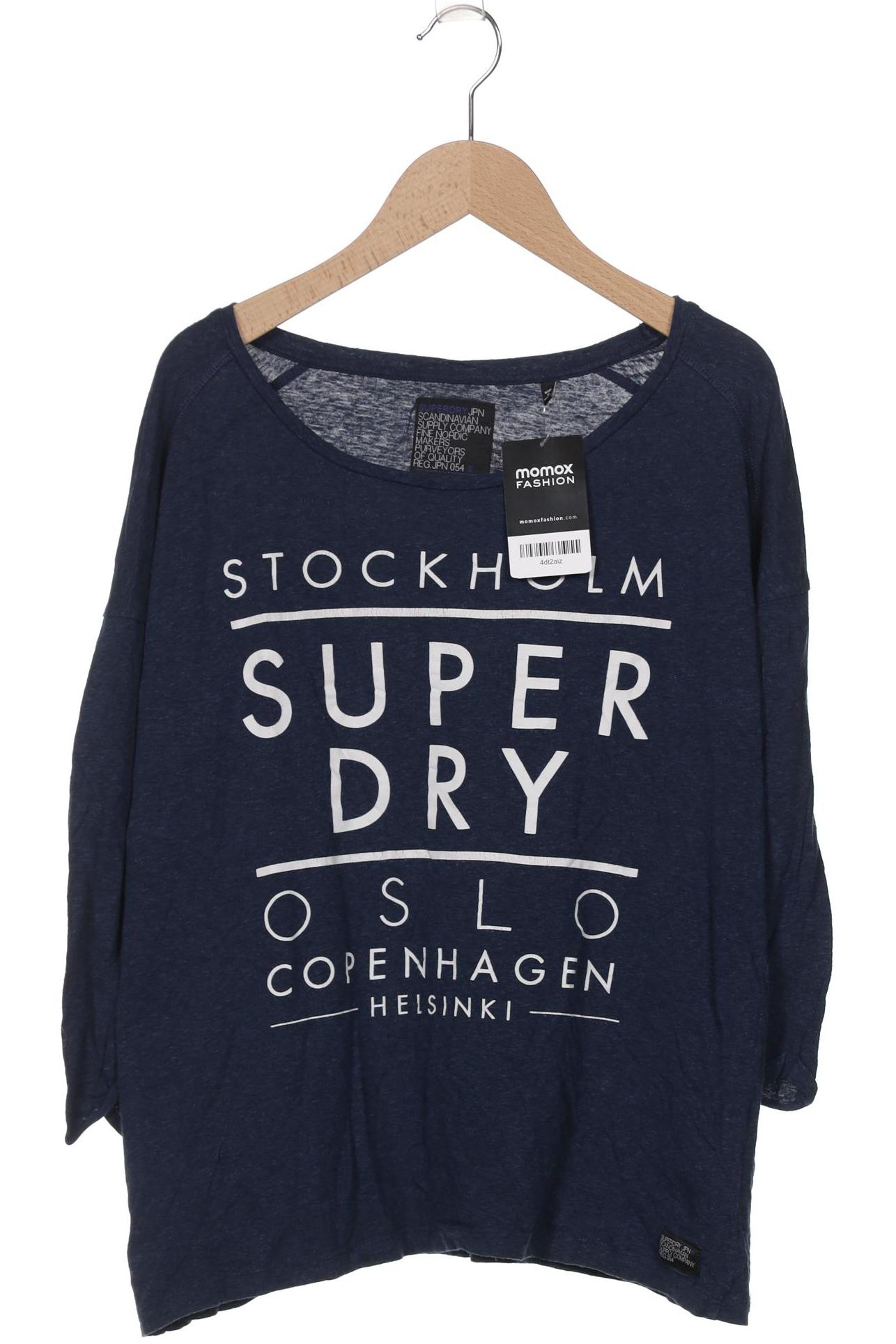

Superdry Damen Langarmshirt, marineblau, Gr. 34
