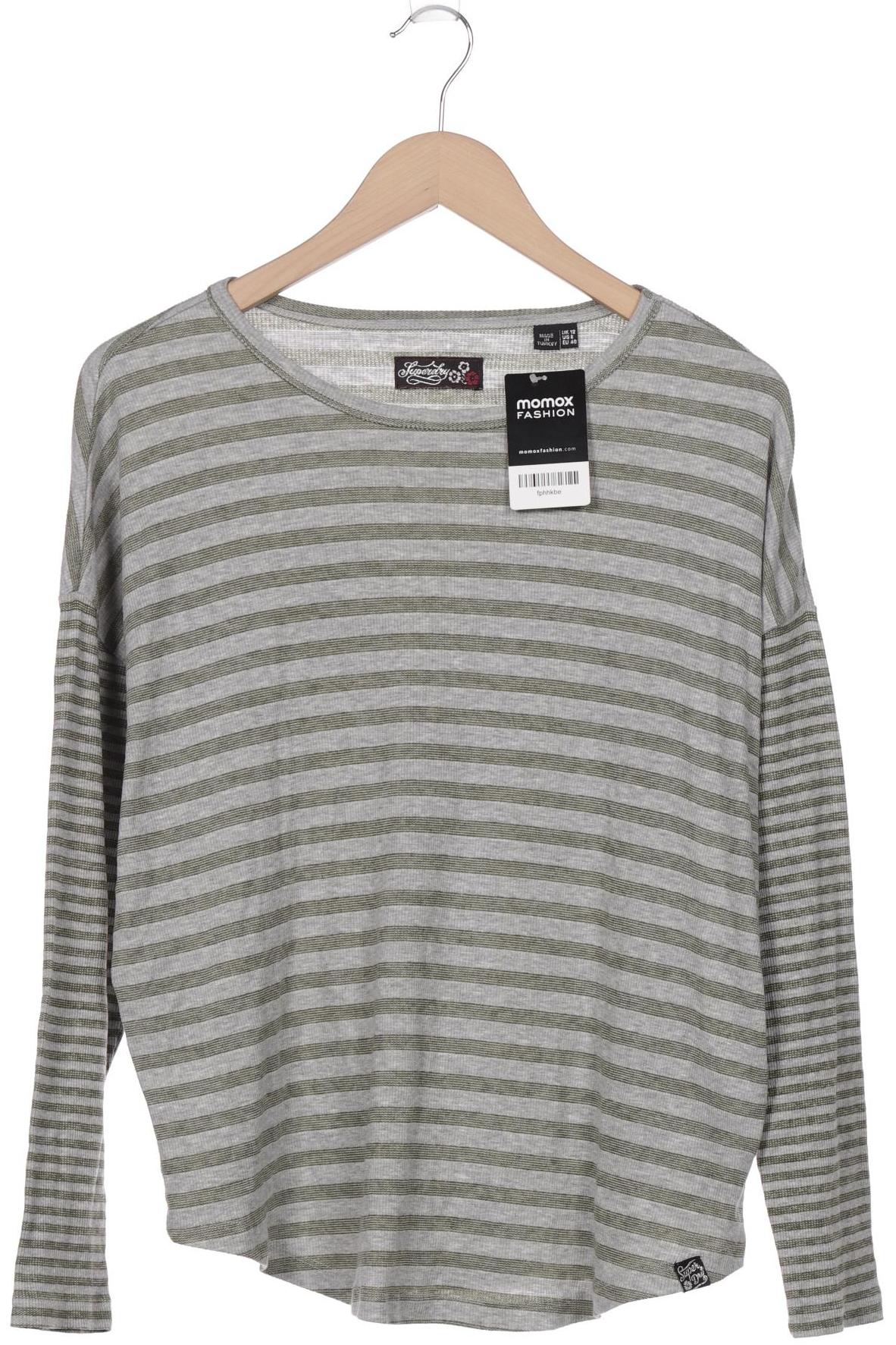 

Superdry Damen Langarmshirt, grau, Gr. 40