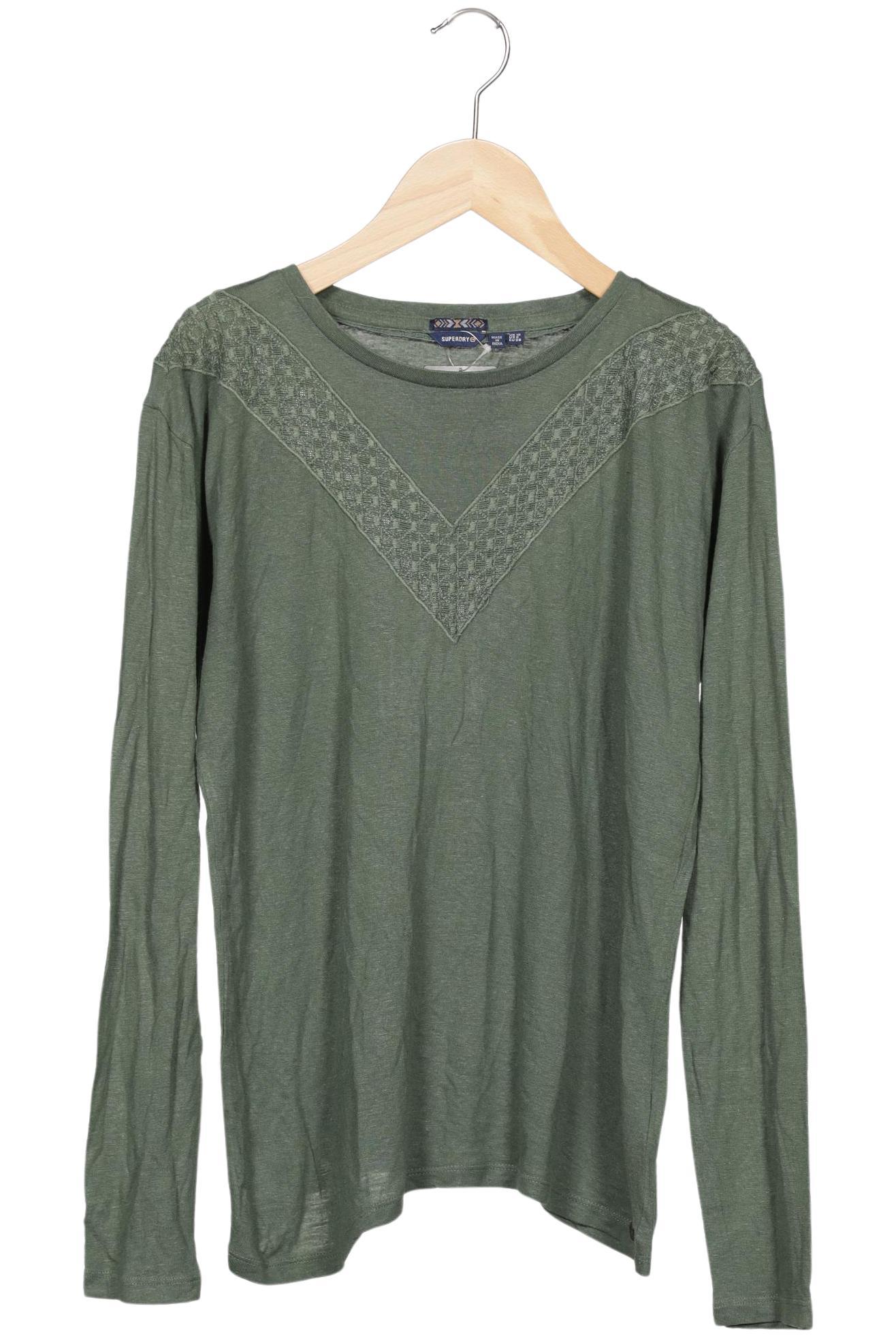 

Superdry Damen Langarmshirt, grün, Gr. 38