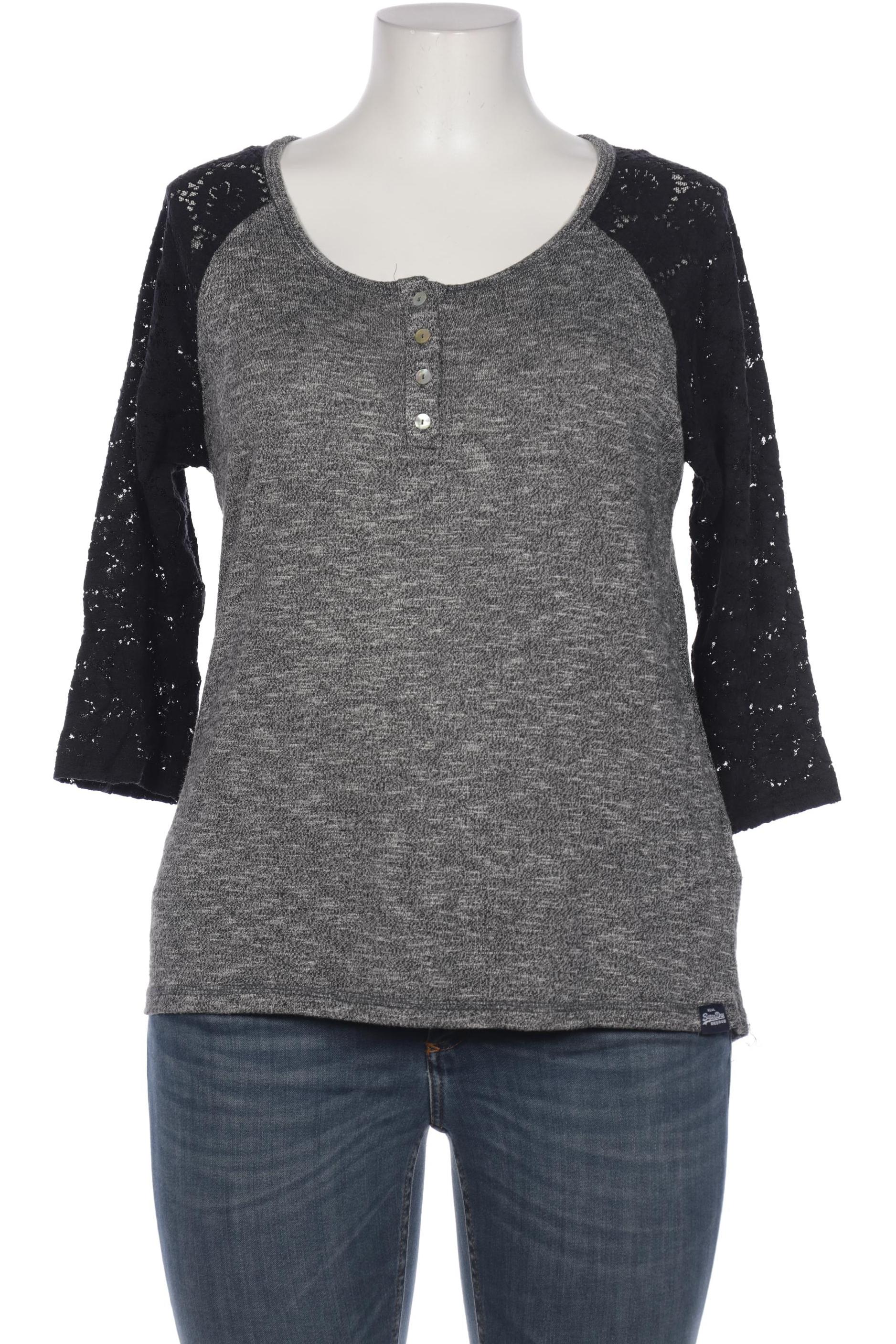 

Superdry Damen Langarmshirt, grau, Gr. 44