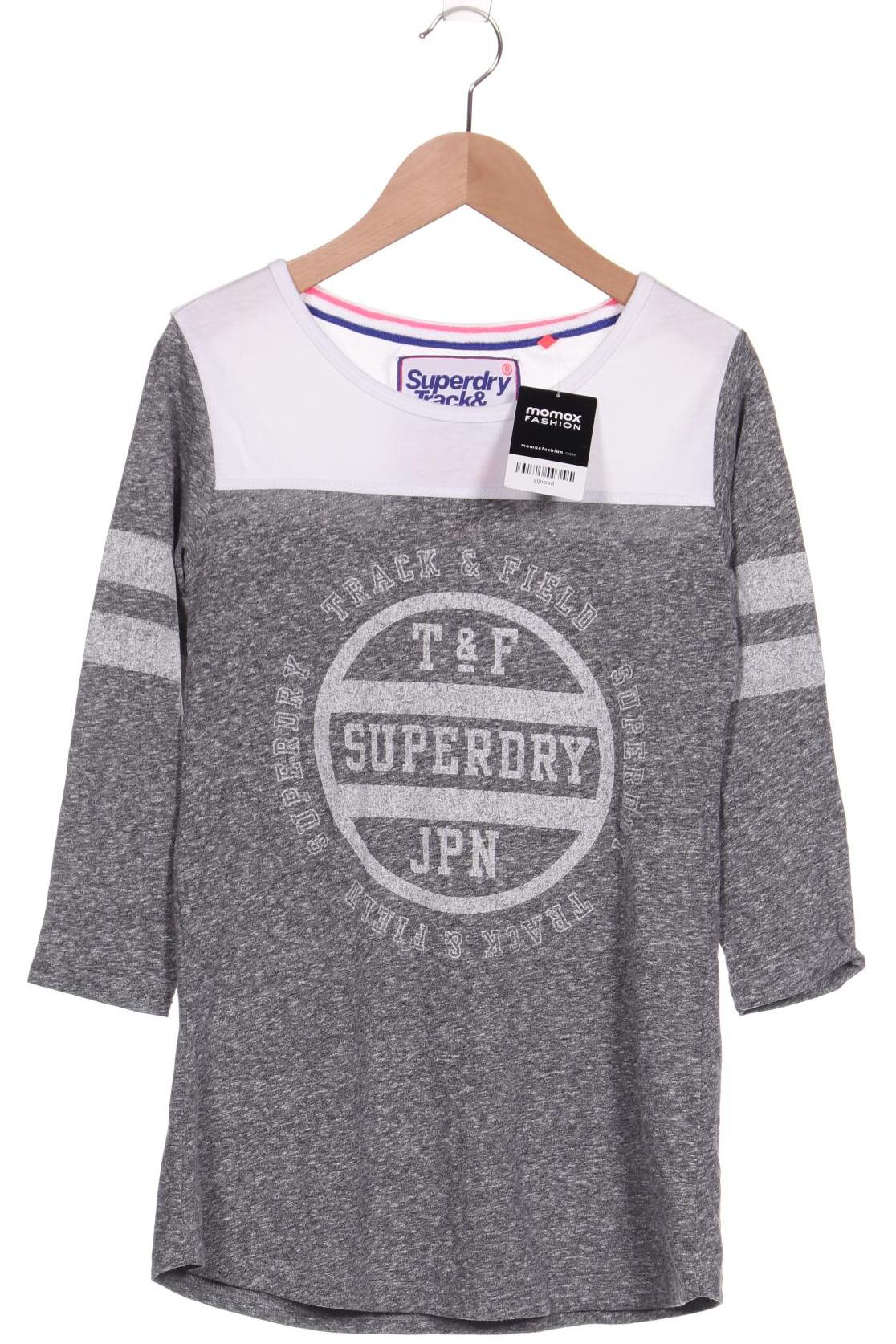 

Superdry Damen Langarmshirt, grau, Gr. 34