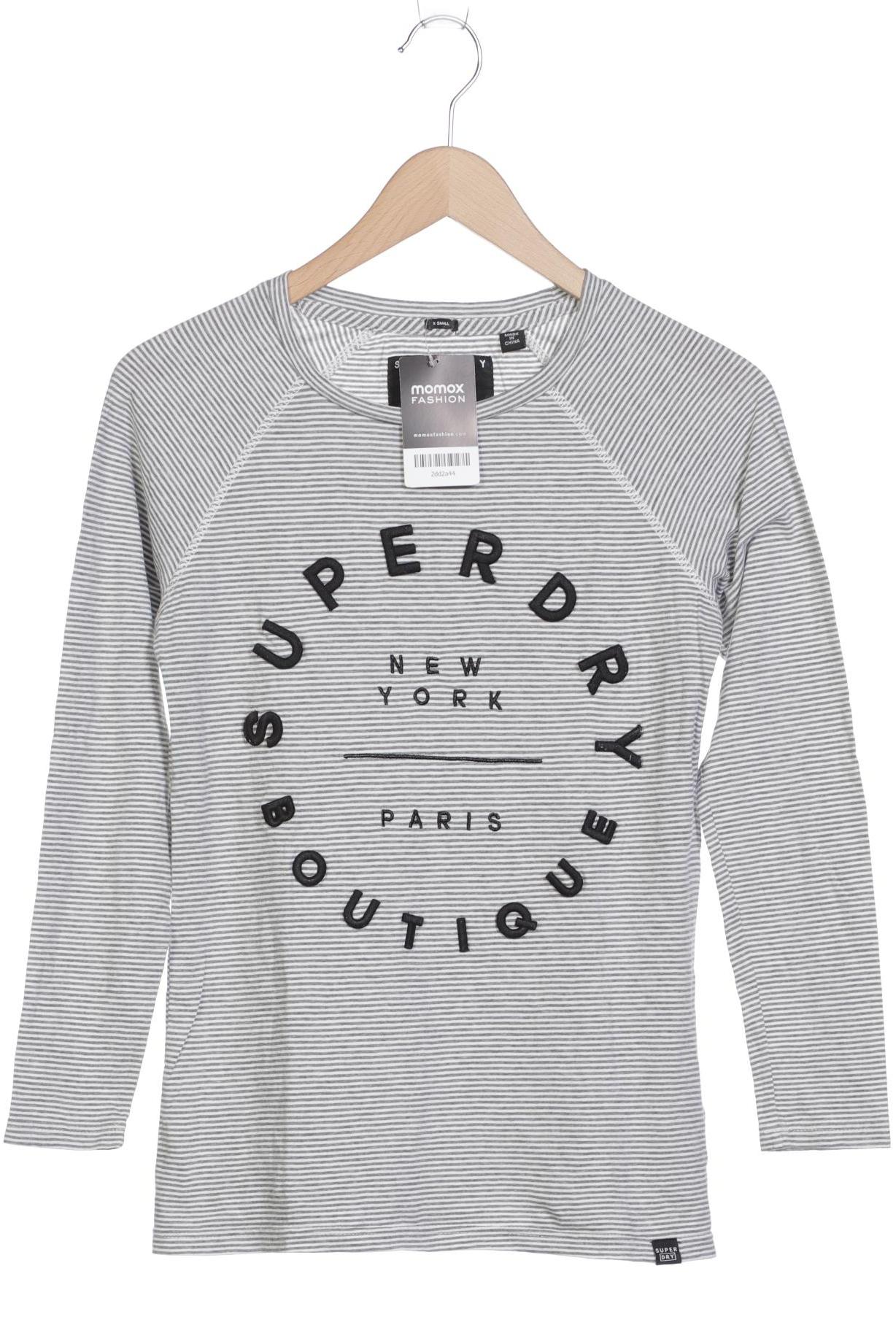 

Superdry Damen Langarmshirt, grau, Gr. 34