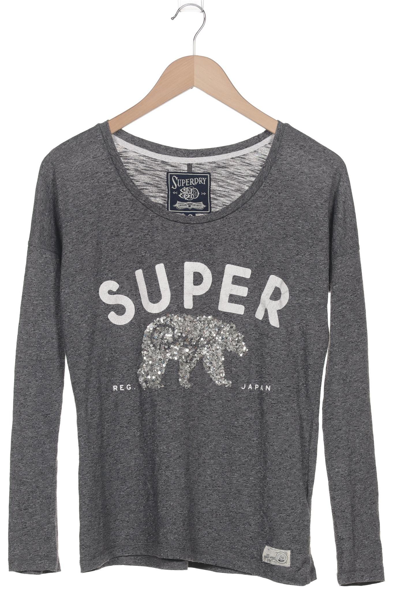 

Superdry Damen Langarmshirt, grau, Gr. 36