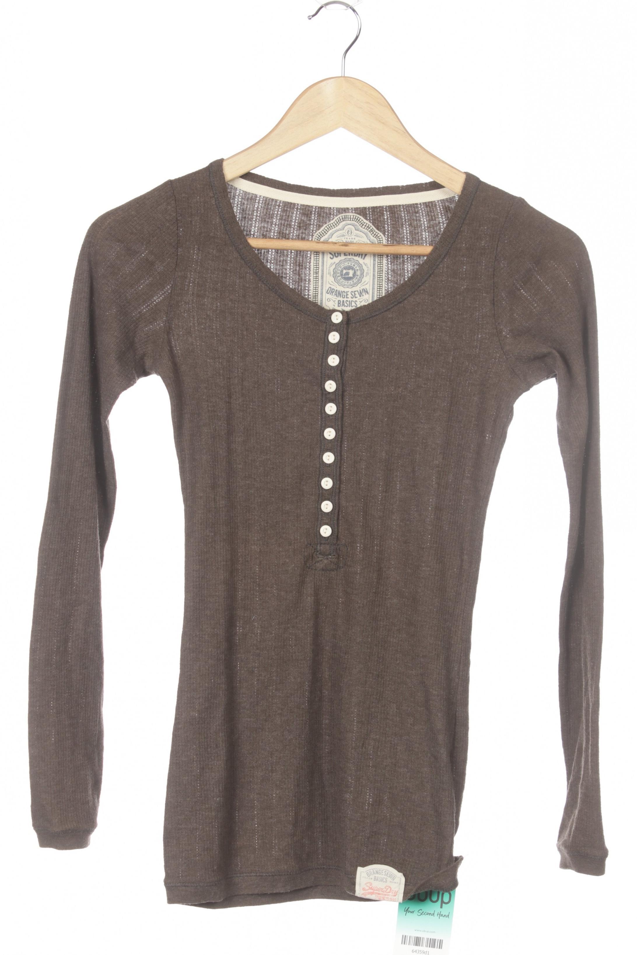 

Superdry Damen Langarmshirt, braun, Gr.