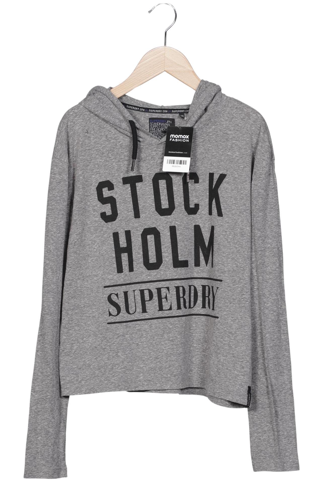 

Superdry Damen Langarmshirt, grau, Gr. 36
