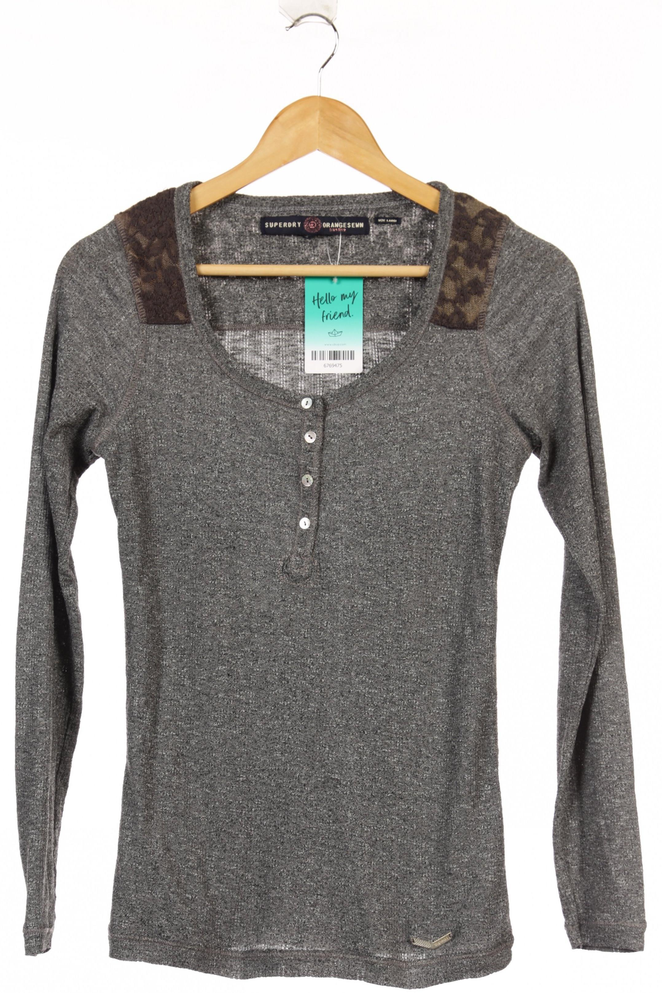 

Superdry Damen Langarmshirt, grau, Gr.