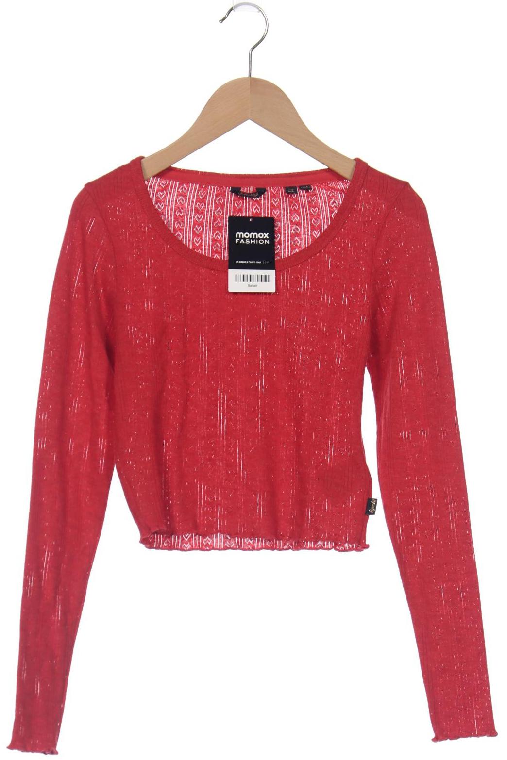 

Superdry Damen Langarmshirt, rot, Gr. 36