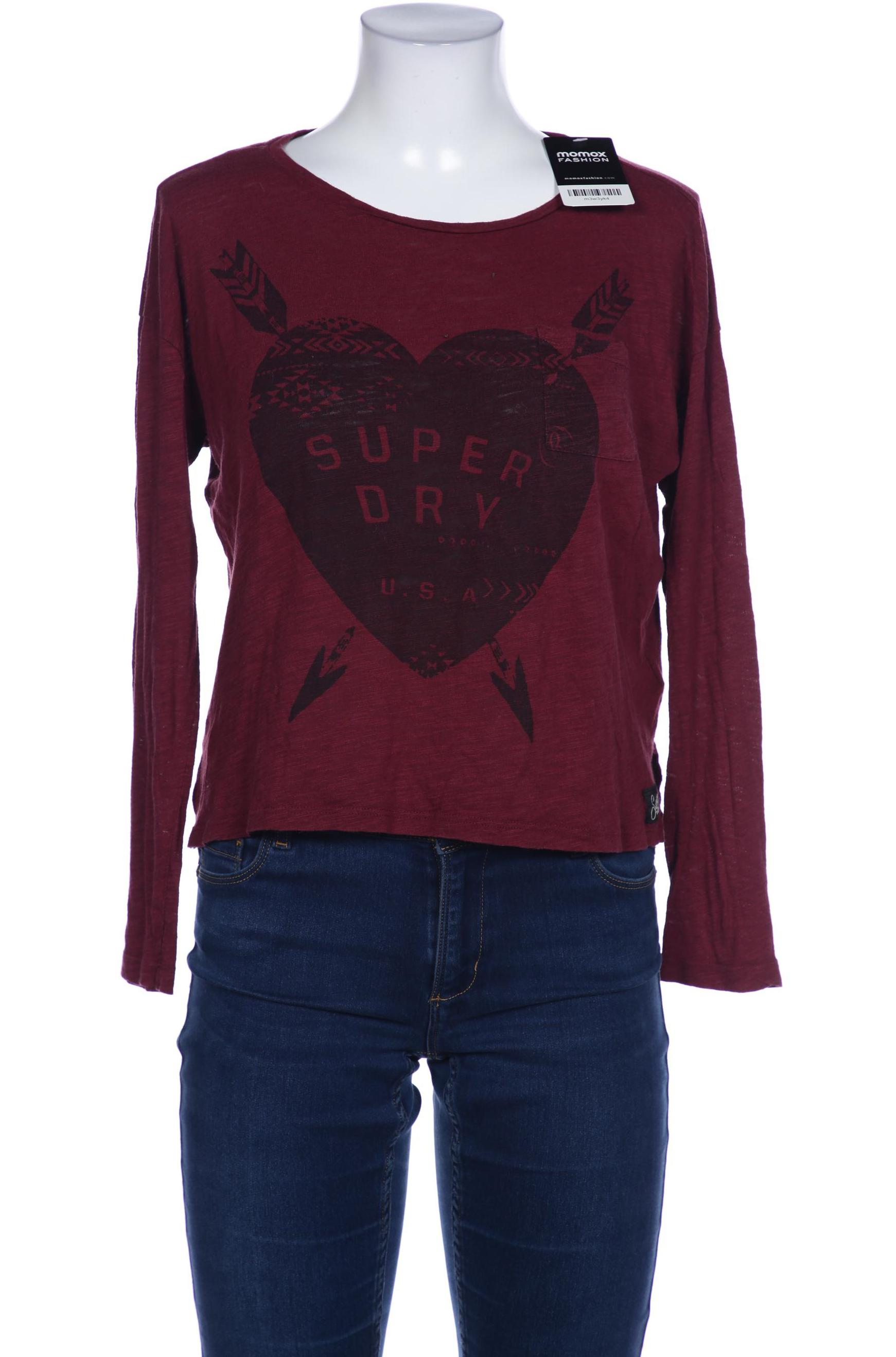 

Superdry Damen Langarmshirt, bordeaux, Gr. 38
