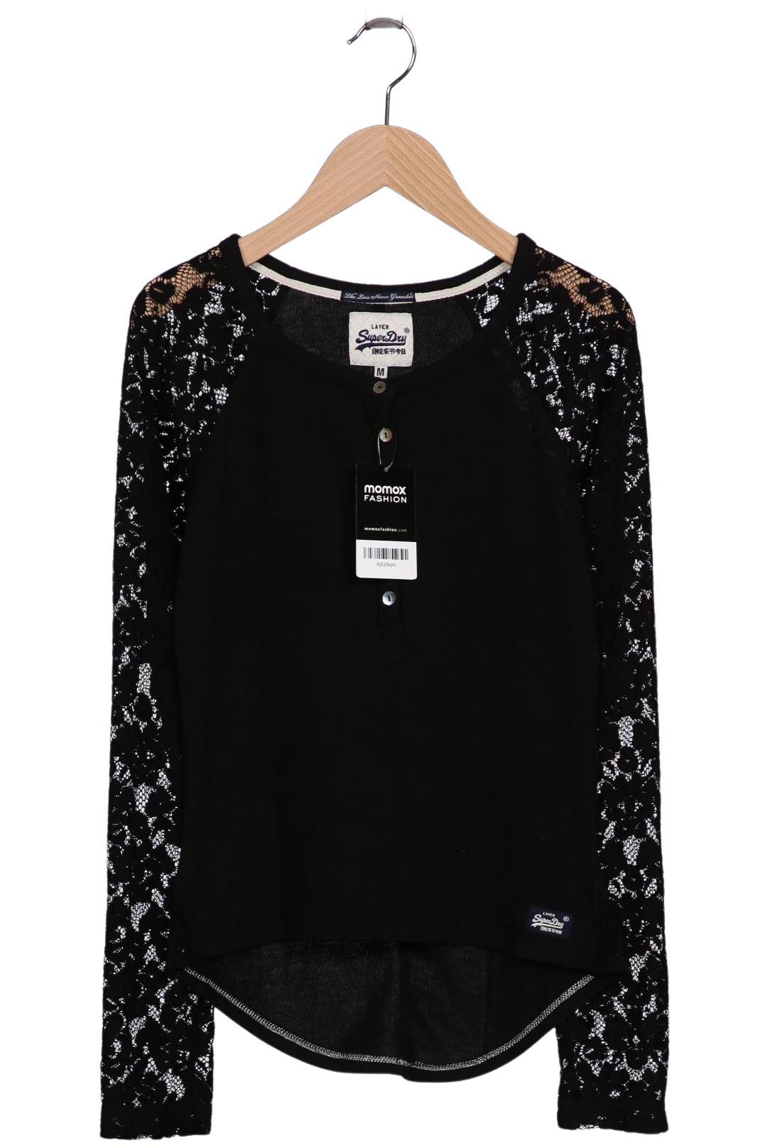 

Superdry Damen Langarmshirt, schwarz, Gr. 38