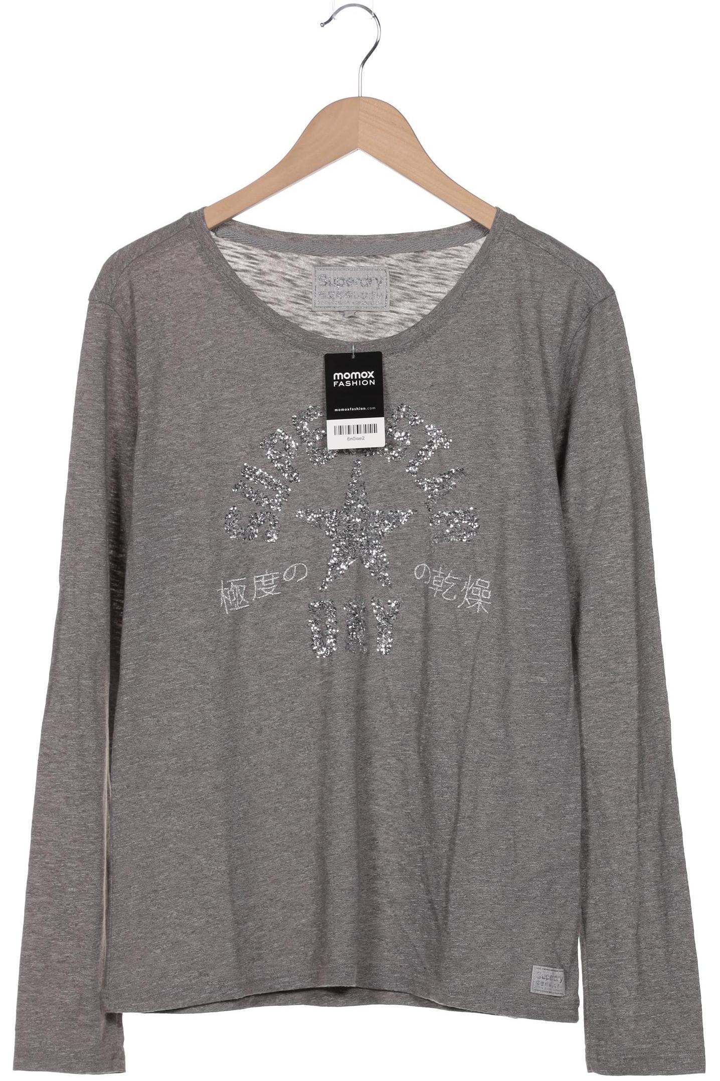 

Superdry Damen Langarmshirt, grau, Gr. 42