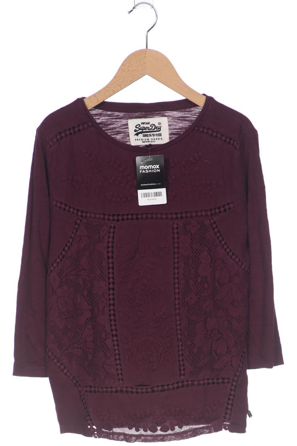 

Superdry Damen Langarmshirt, bordeaux, Gr. 34