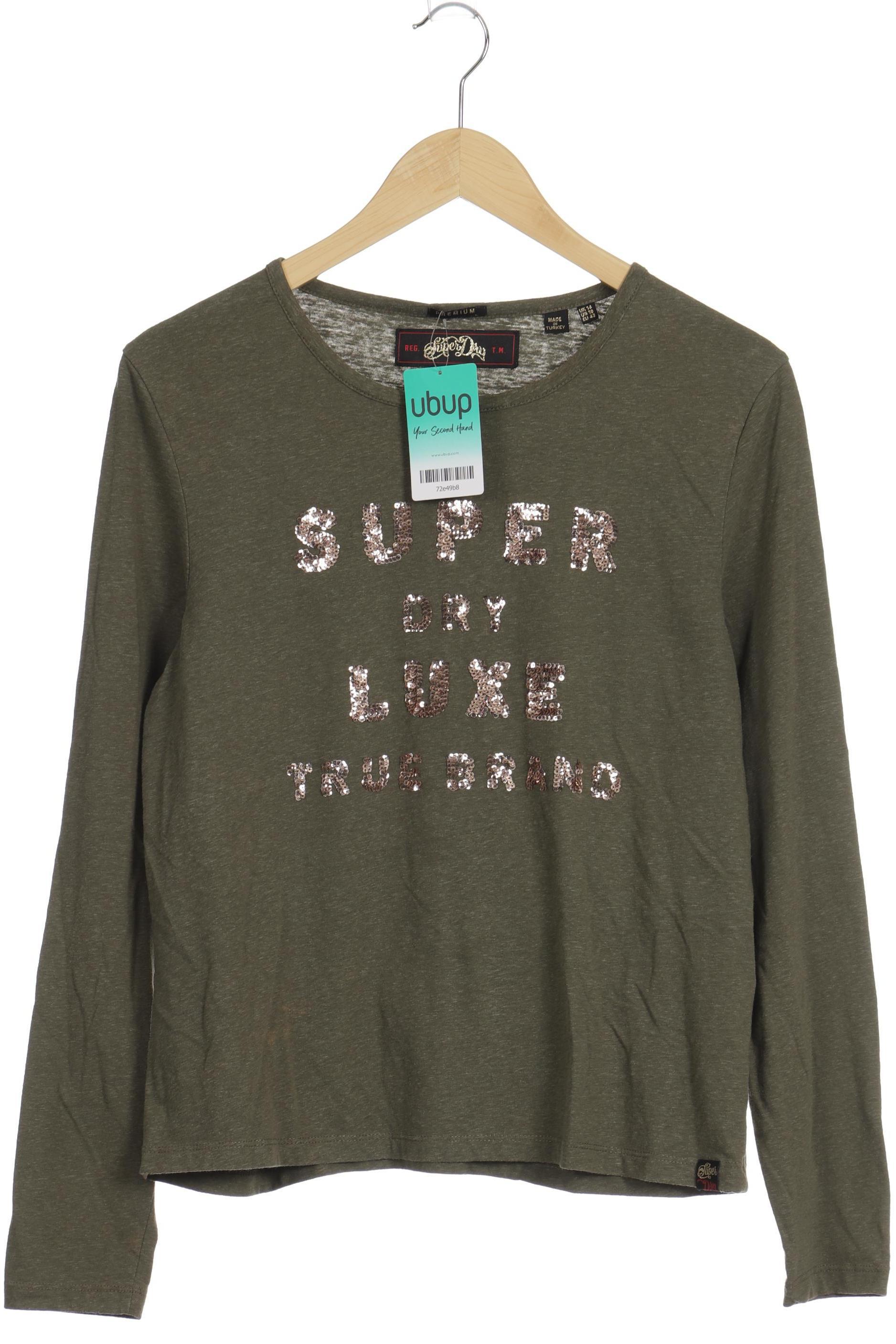 

Superdry Damen Langarmshirt, grün, Gr. 14