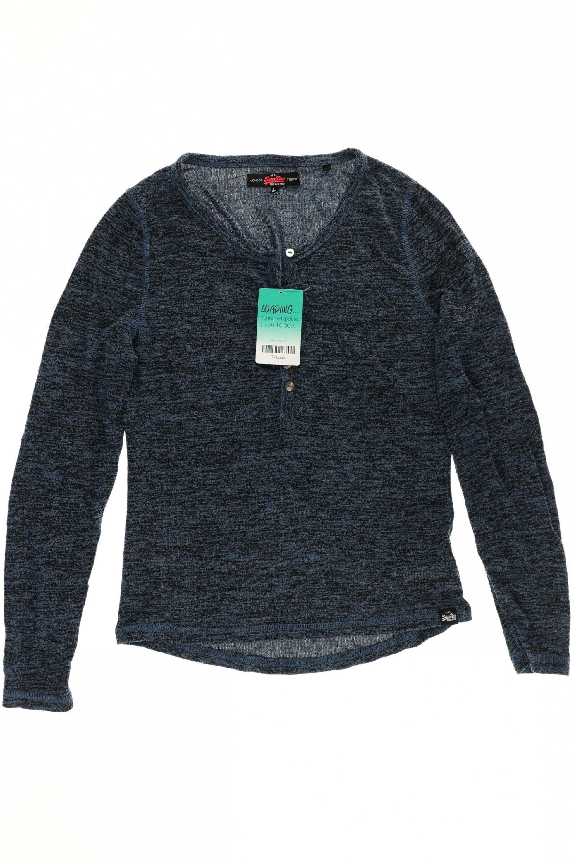 

Superdry Damen Langarmshirt, blau, Gr.