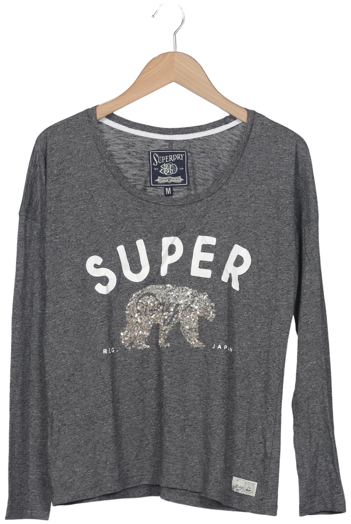 

Superdry Damen Langarmshirt, grau, Gr. 38