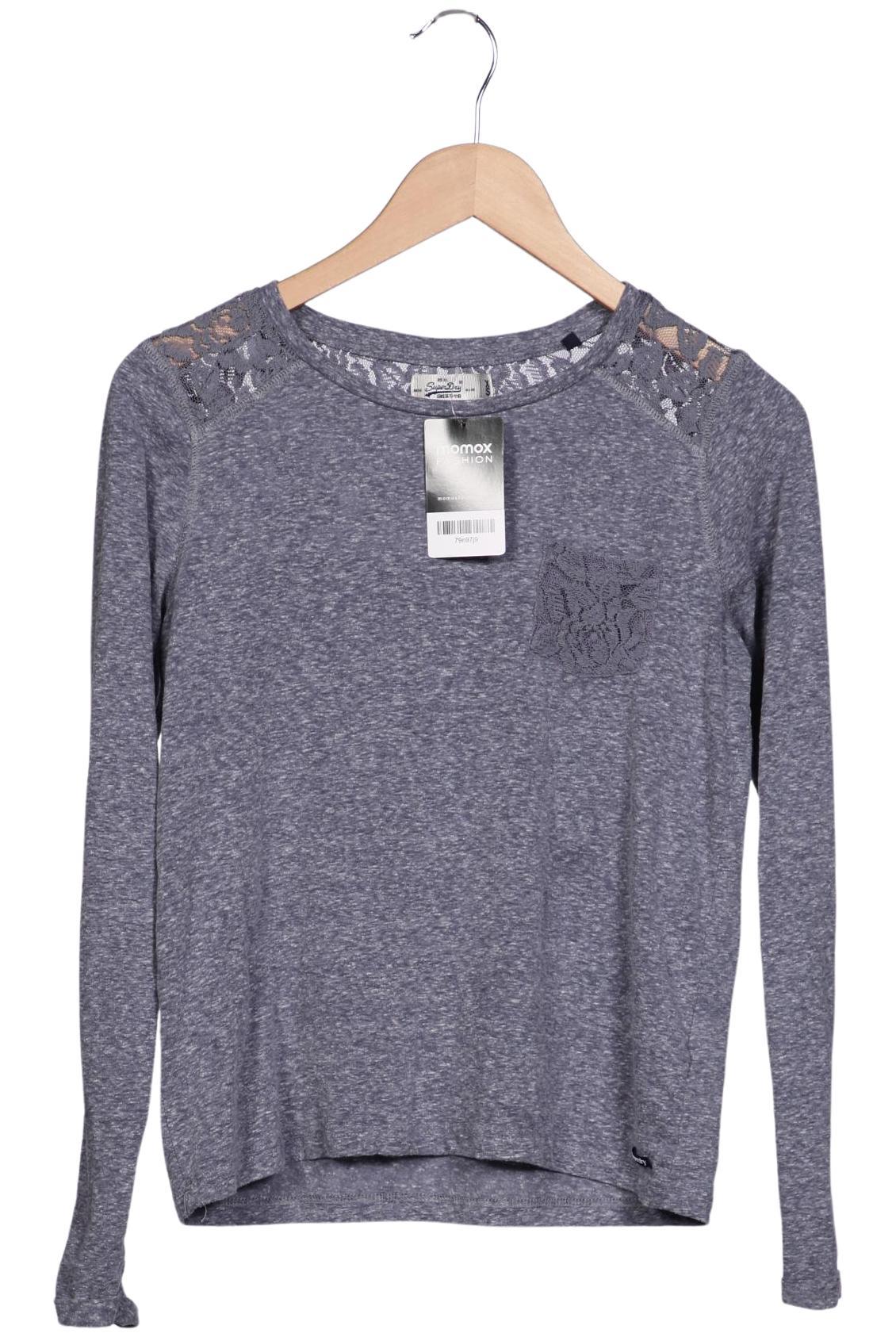 

Superdry Damen Langarmshirt, marineblau, Gr. 34