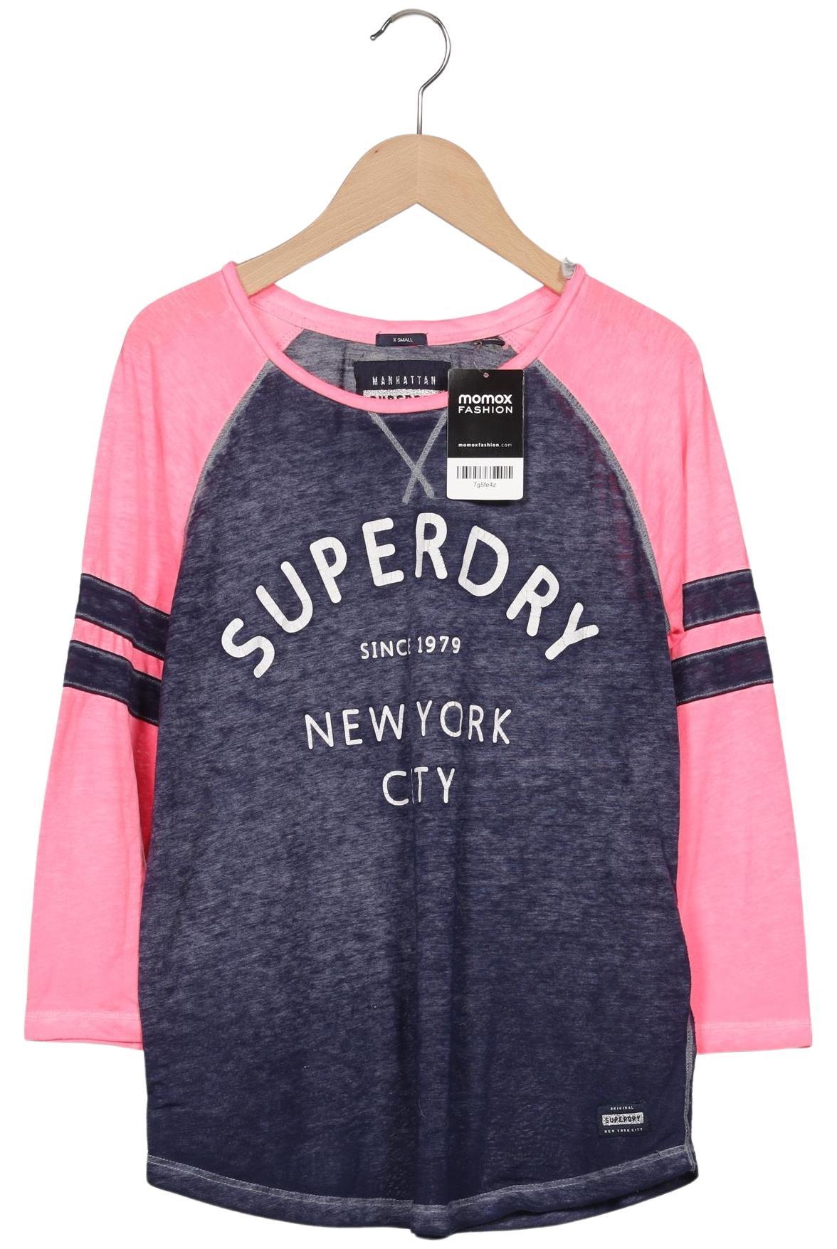 

Superdry Damen Langarmshirt, marineblau, Gr. 36