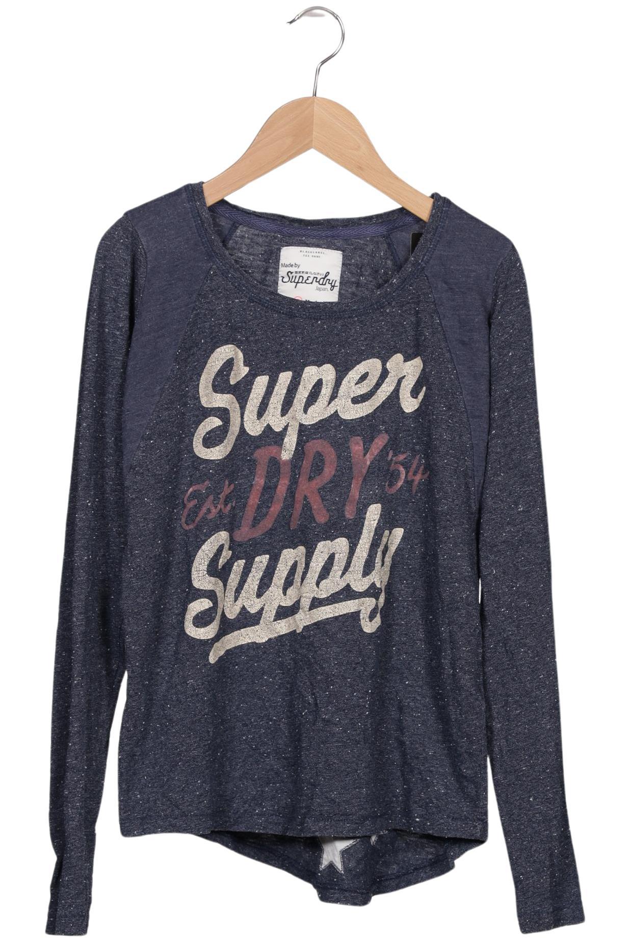 

Superdry Damen Langarmshirt, marineblau, Gr. 36