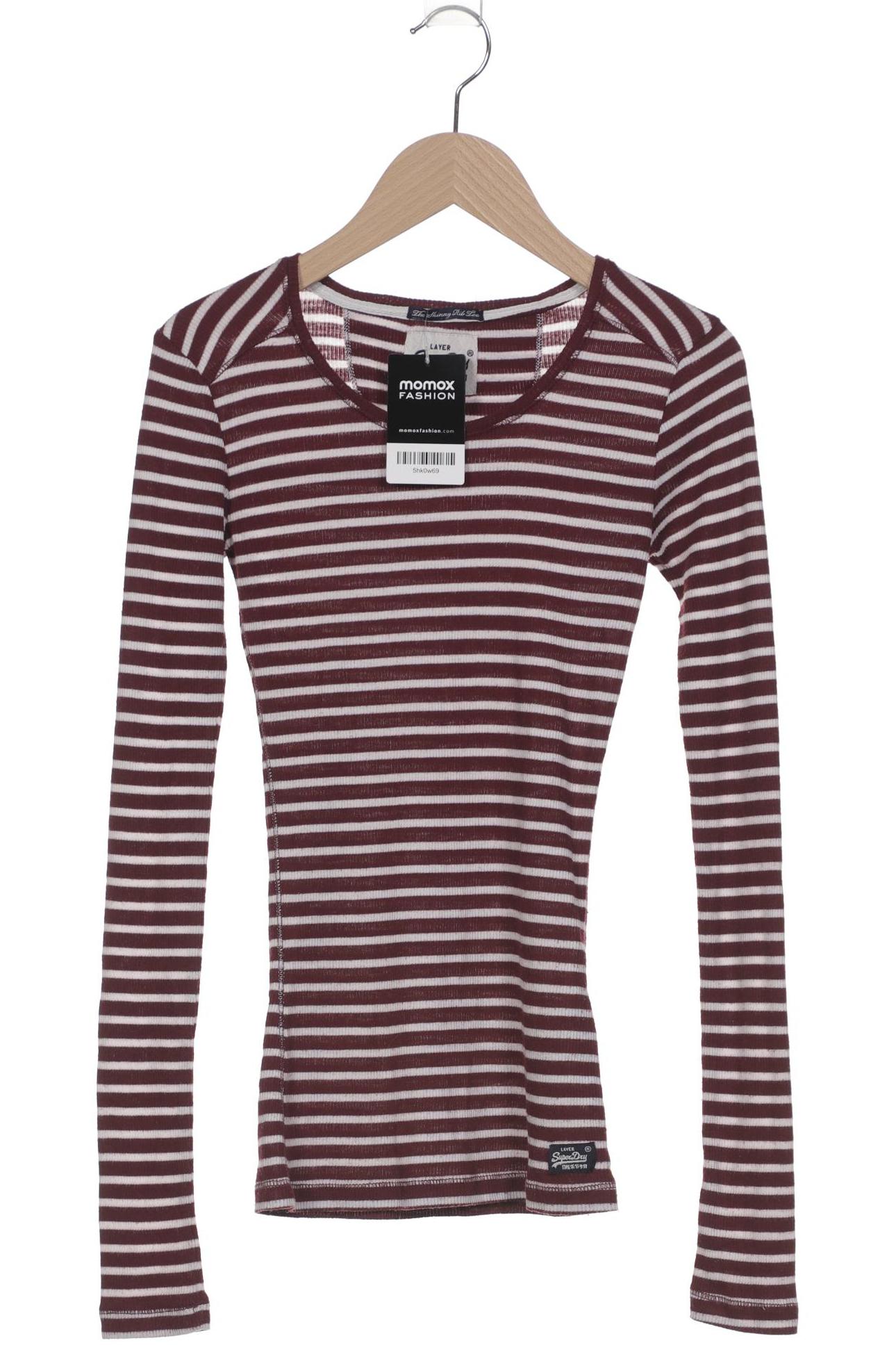 

Superdry Damen Langarmshirt, bordeaux, Gr. 34