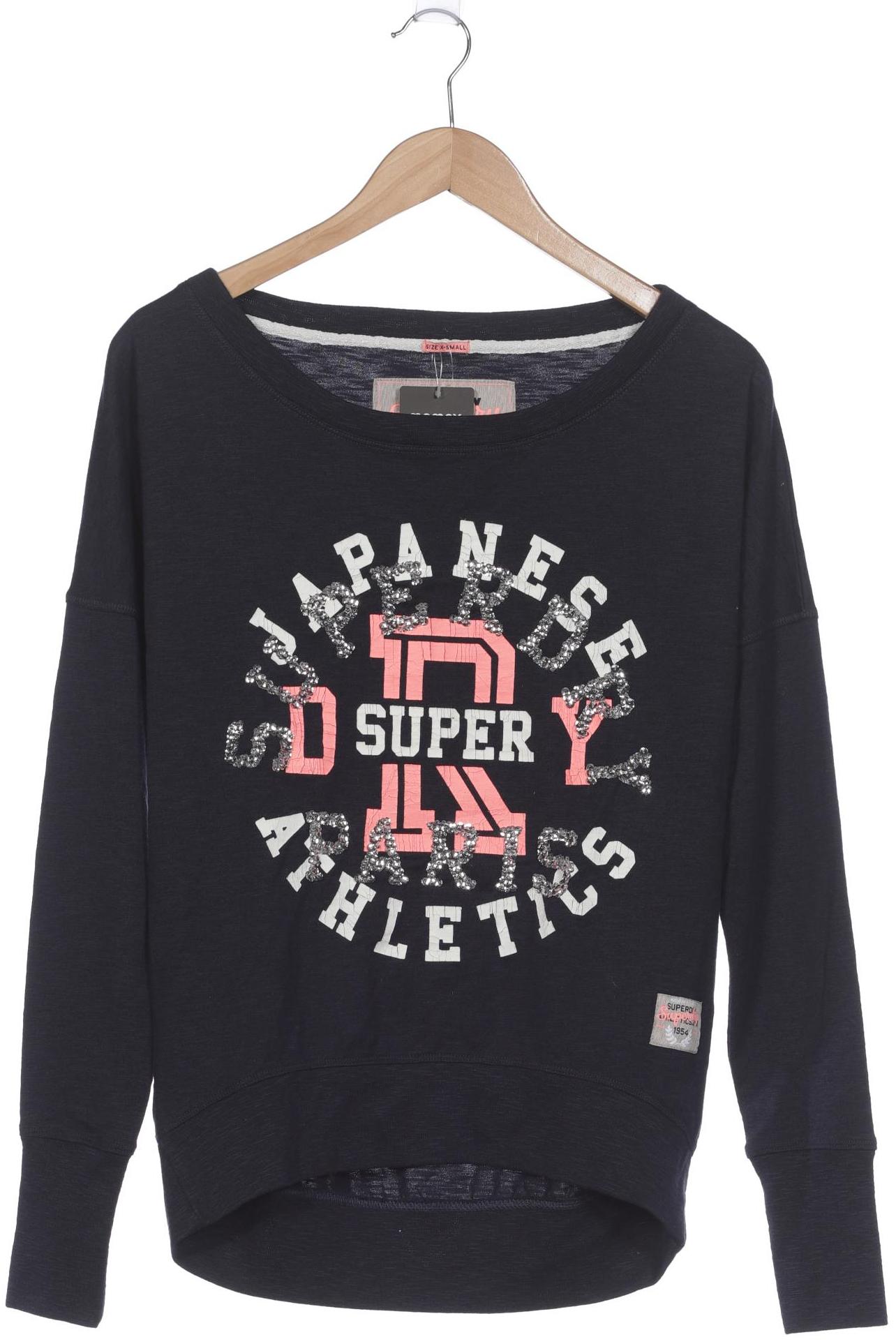 

Superdry Damen Langarmshirt, blau, Gr. 34