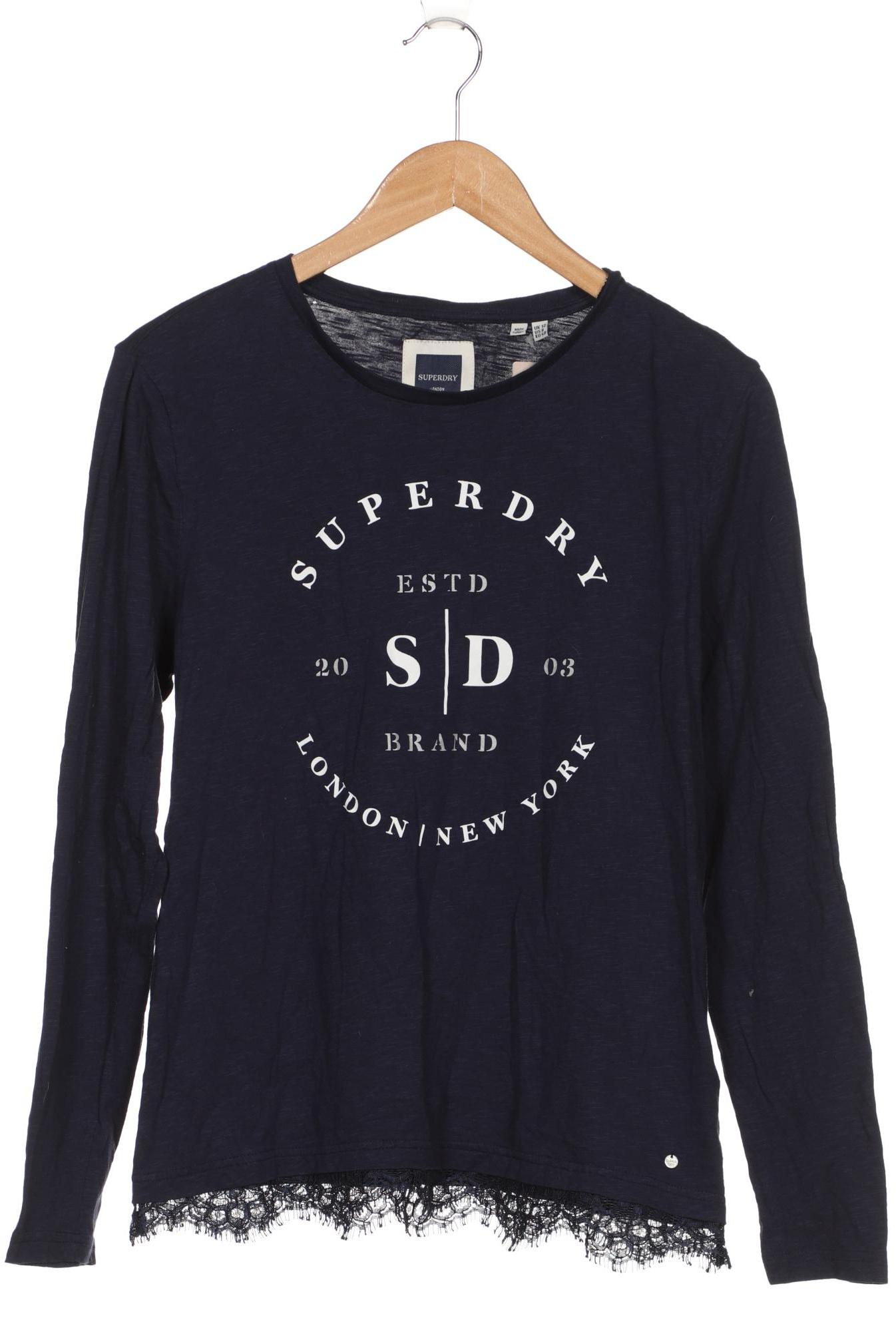 

Superdry Damen Langarmshirt, blau, Gr. 40