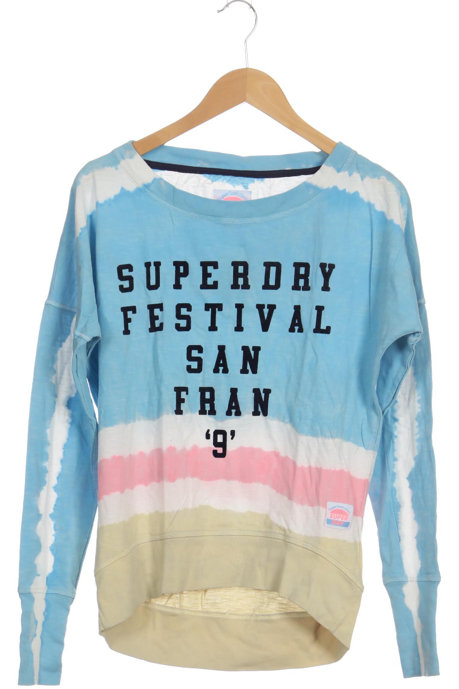 

Superdry Damen Langarmshirt, blau, Gr.