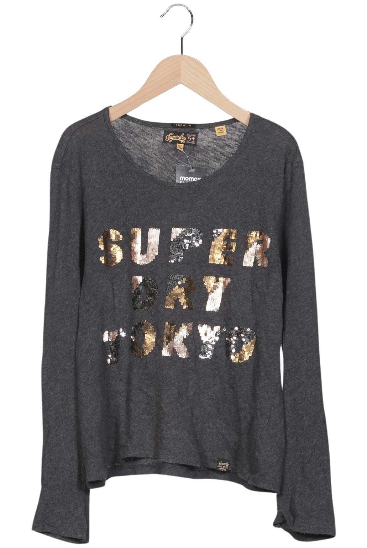 

Superdry Damen Langarmshirt, grau, Gr. 38