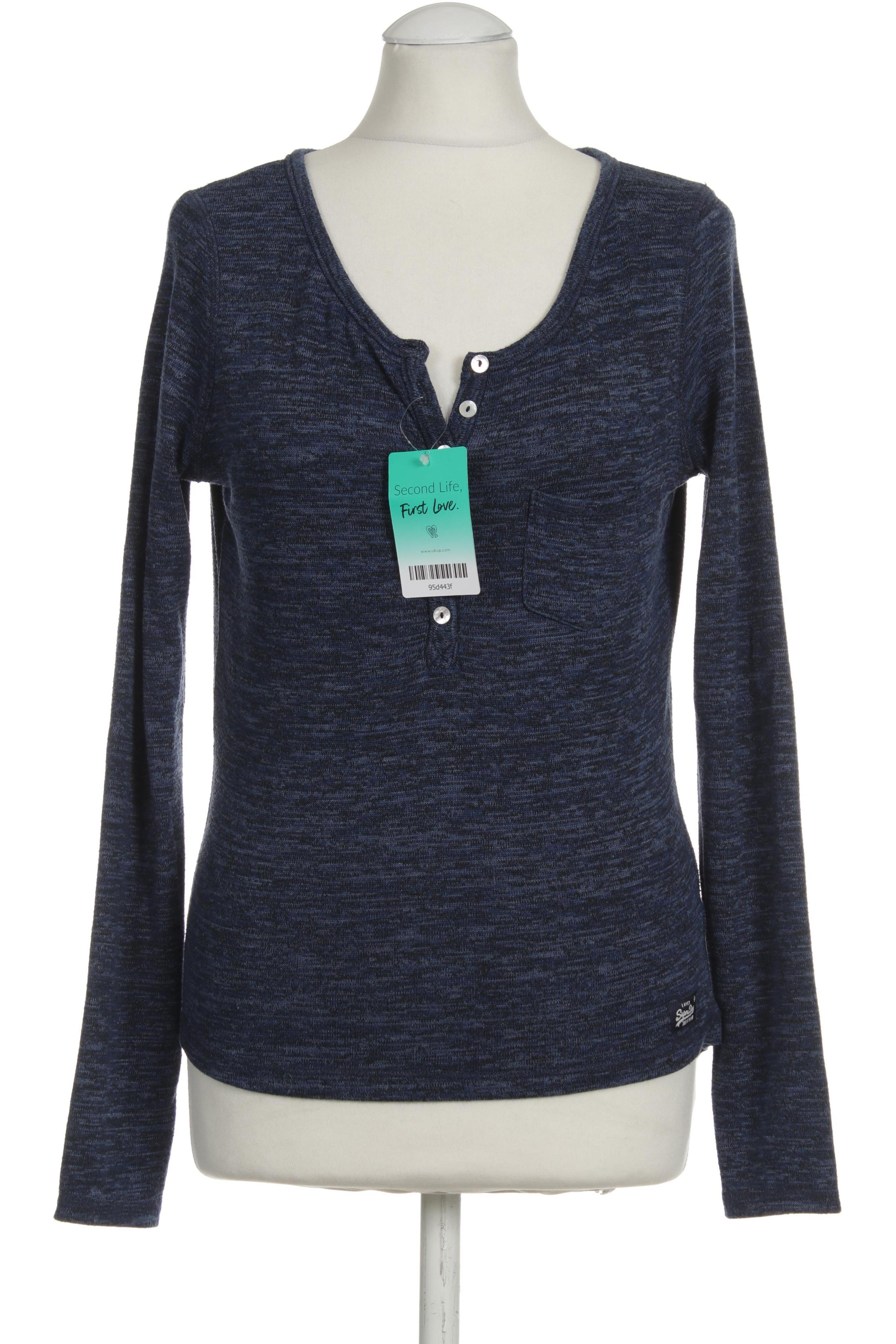 

Superdry Damen Langarmshirt, blau, Gr.