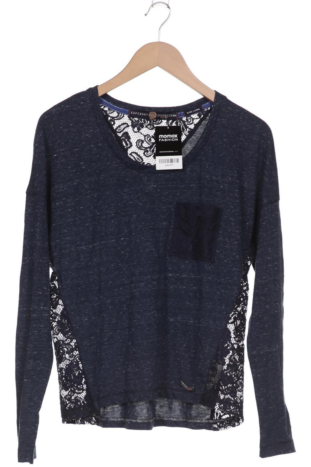 

Superdry Damen Langarmshirt, marineblau, Gr. 42