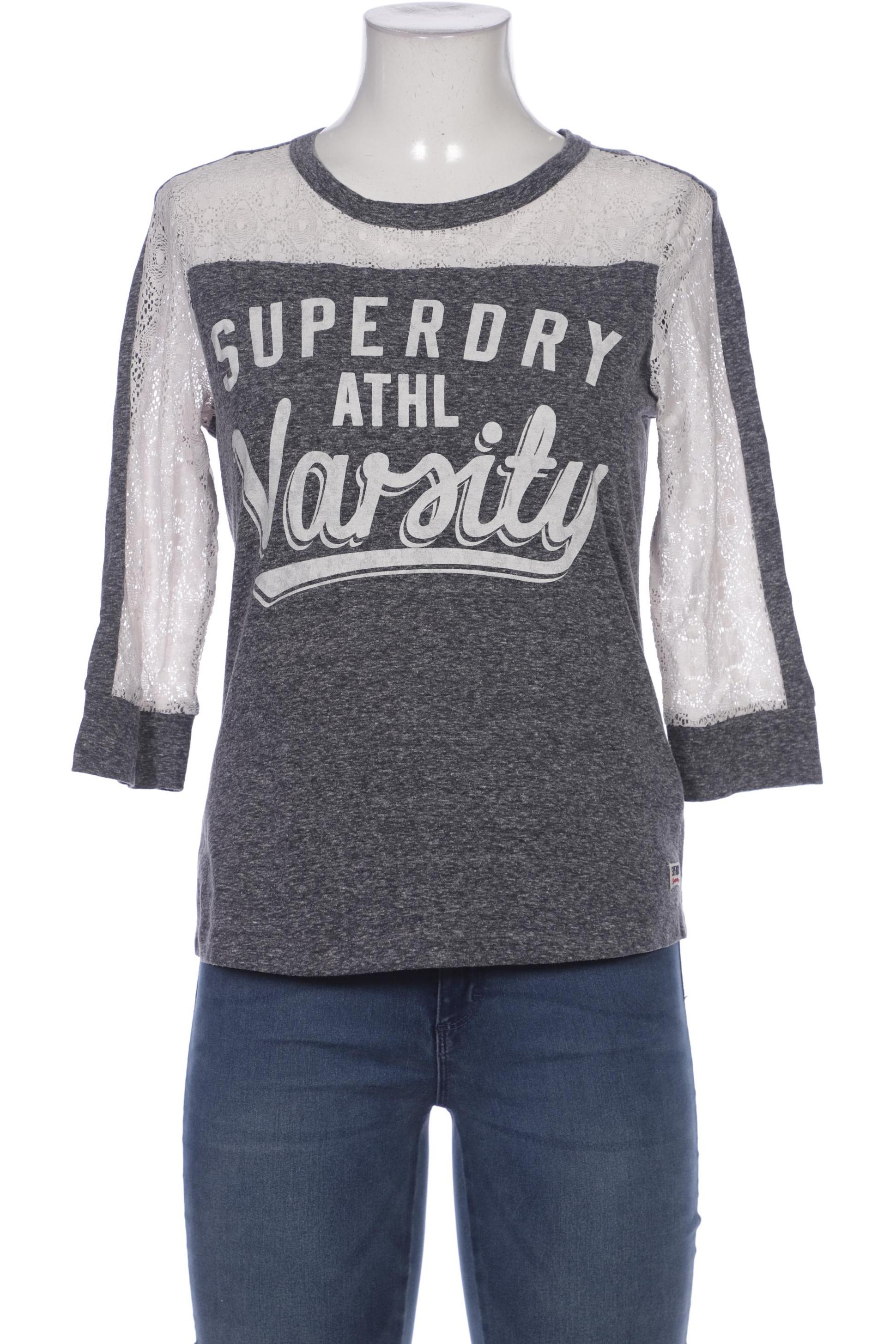 

Superdry Damen Langarmshirt, grau, Gr. 38