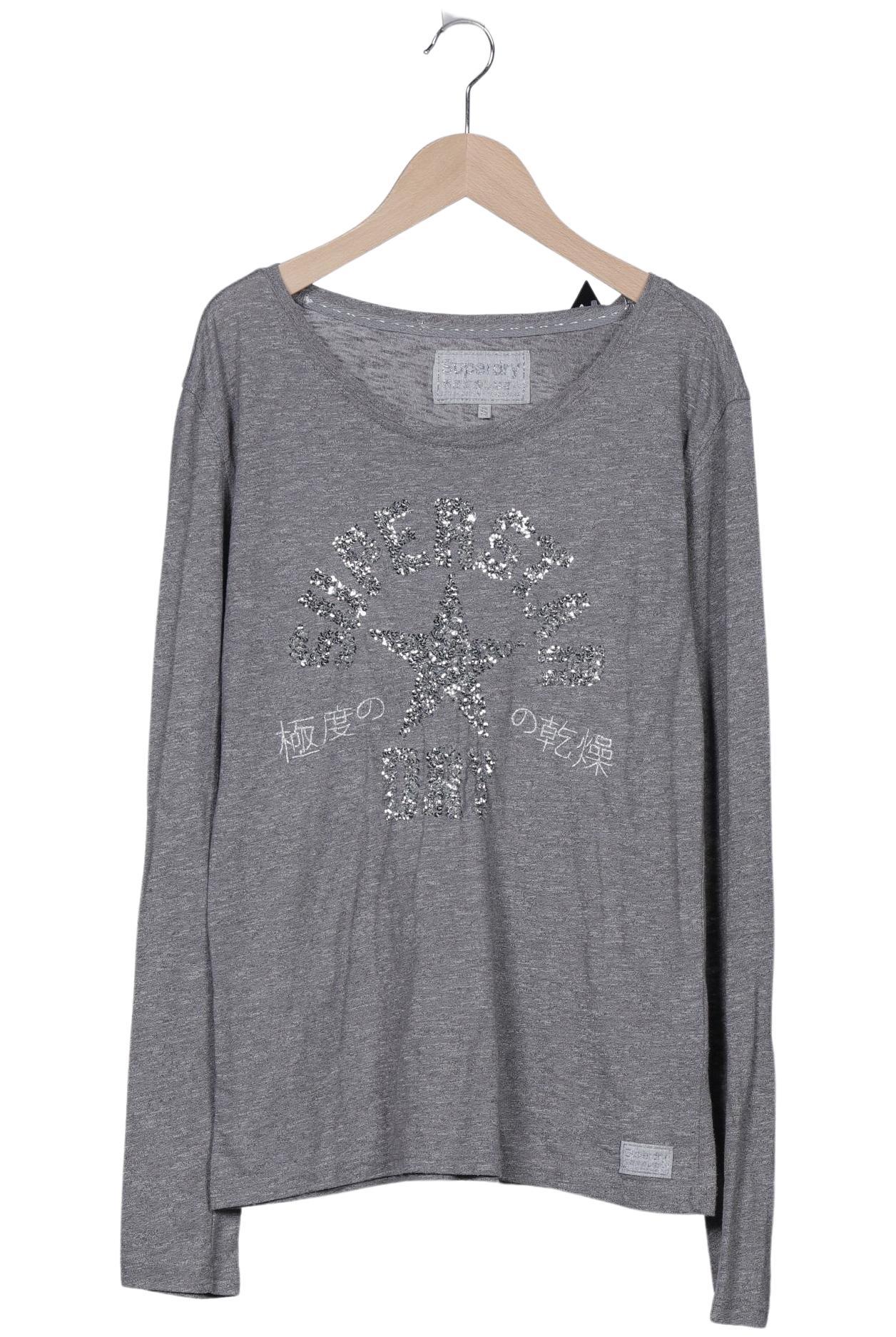 

Superdry Damen Langarmshirt, grau, Gr. 36