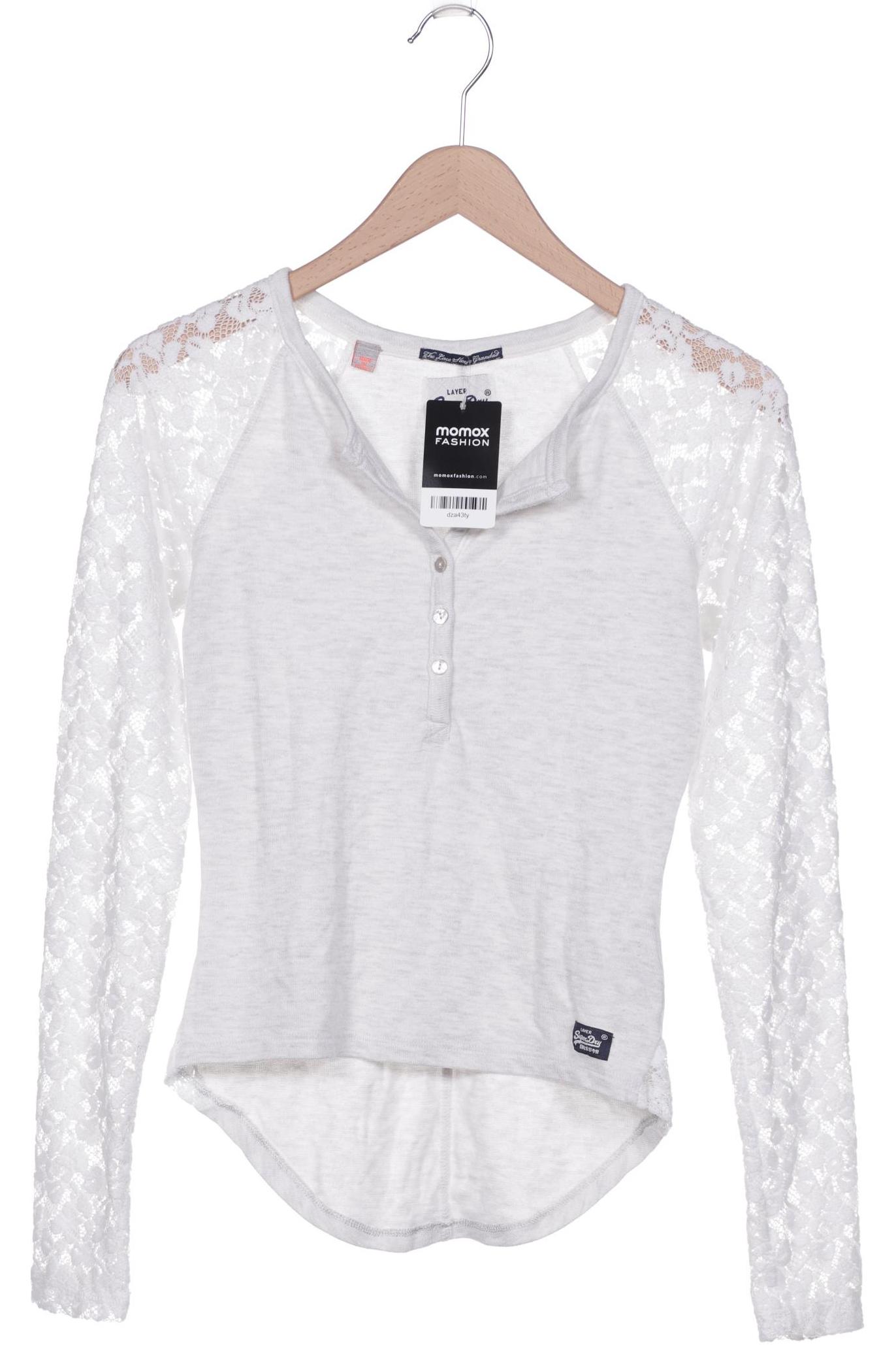 

Superdry Damen Langarmshirt, grau, Gr. 38