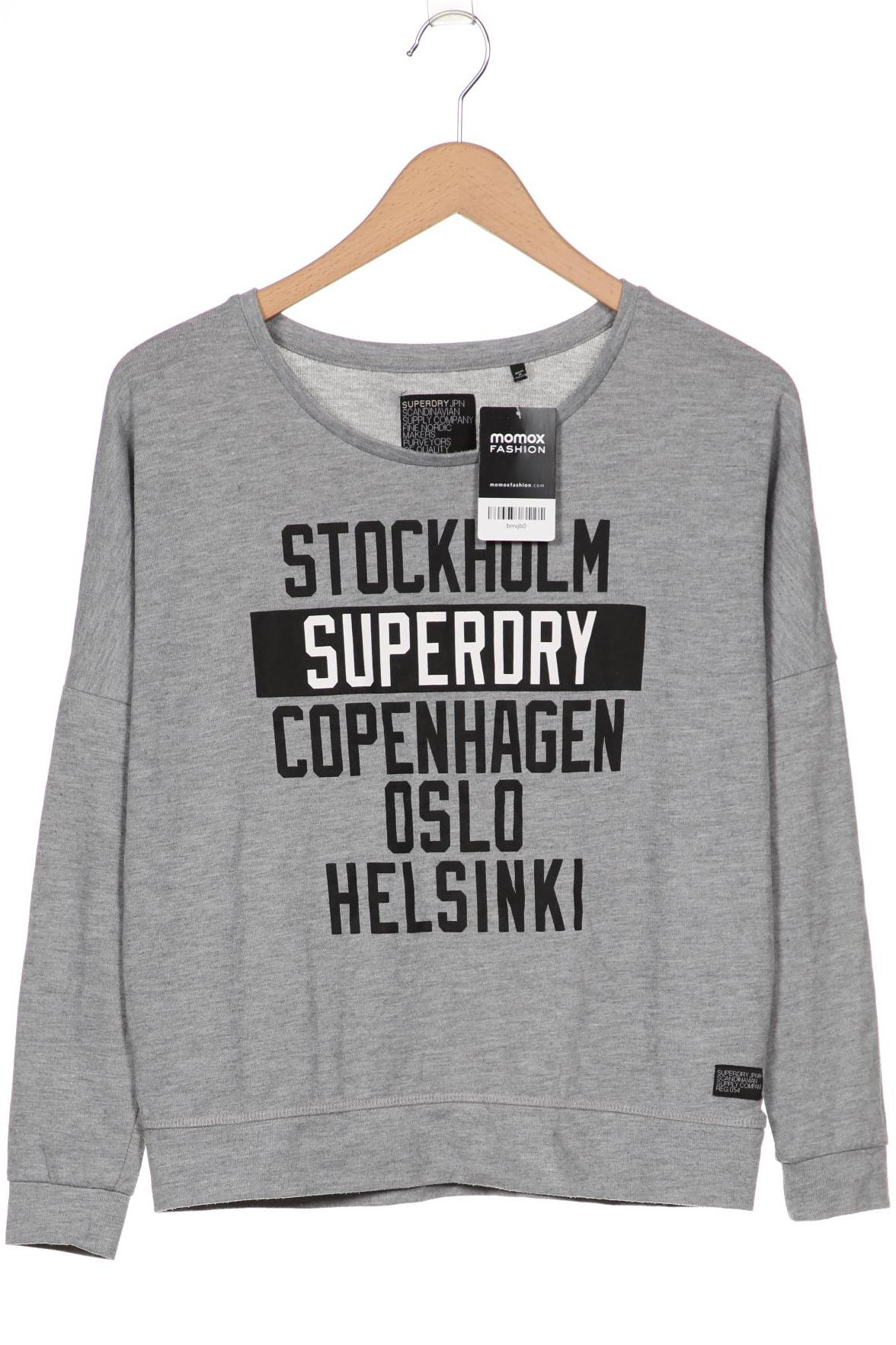 

Superdry Damen Langarmshirt, grau, Gr. 32