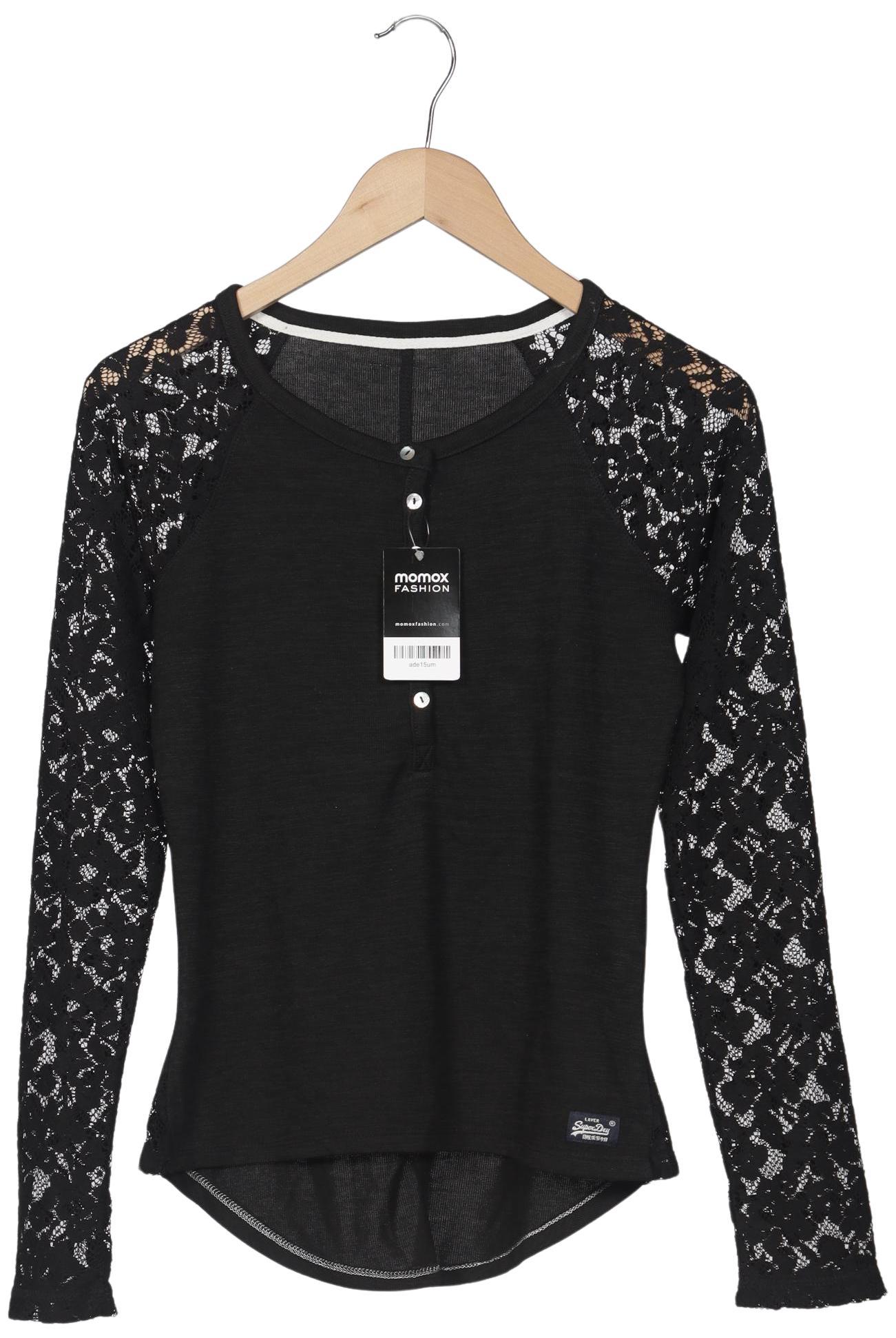

Superdry Damen Langarmshirt, schwarz, Gr. 36