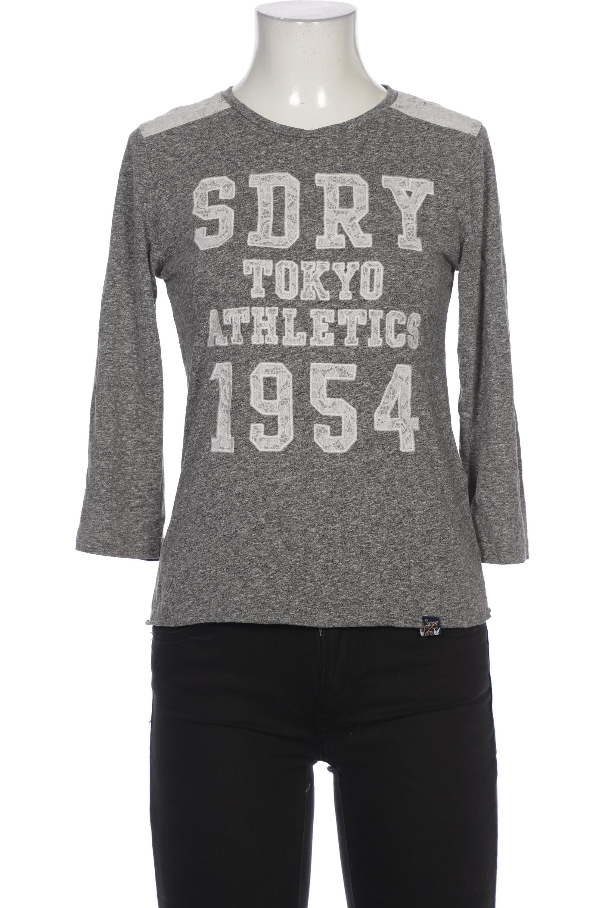

Superdry Damen Langarmshirt, grau, Gr. 38