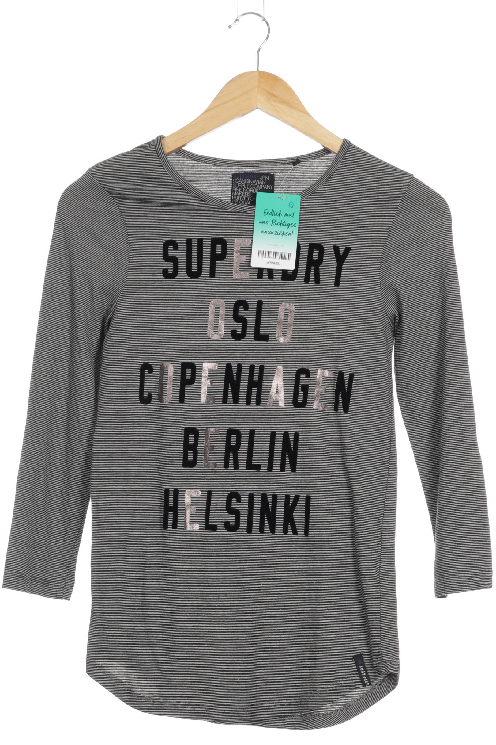 

Superdry Damen Langarmshirt, grau, Gr. 36