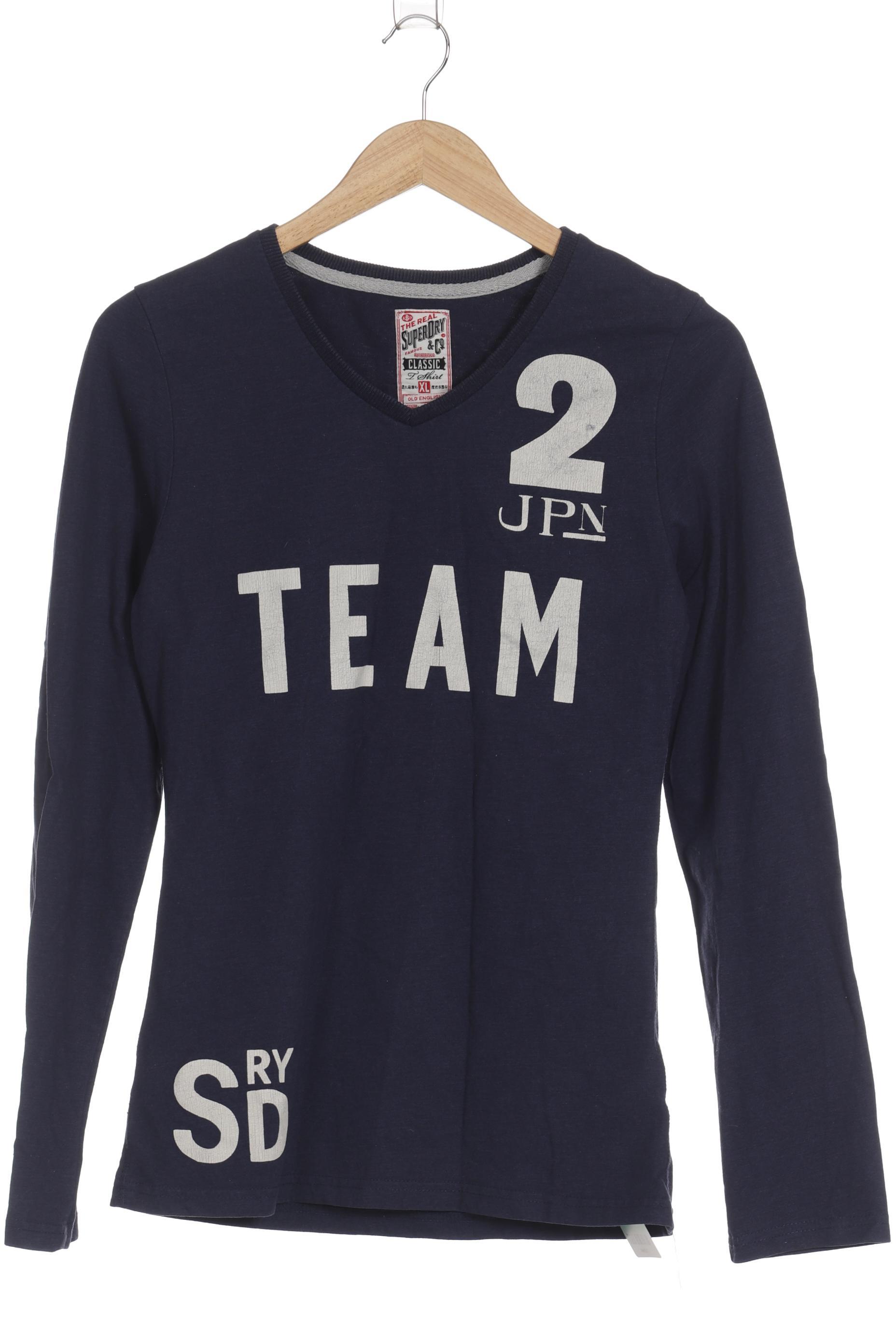 

Superdry Damen Langarmshirt, blau, Gr. 44