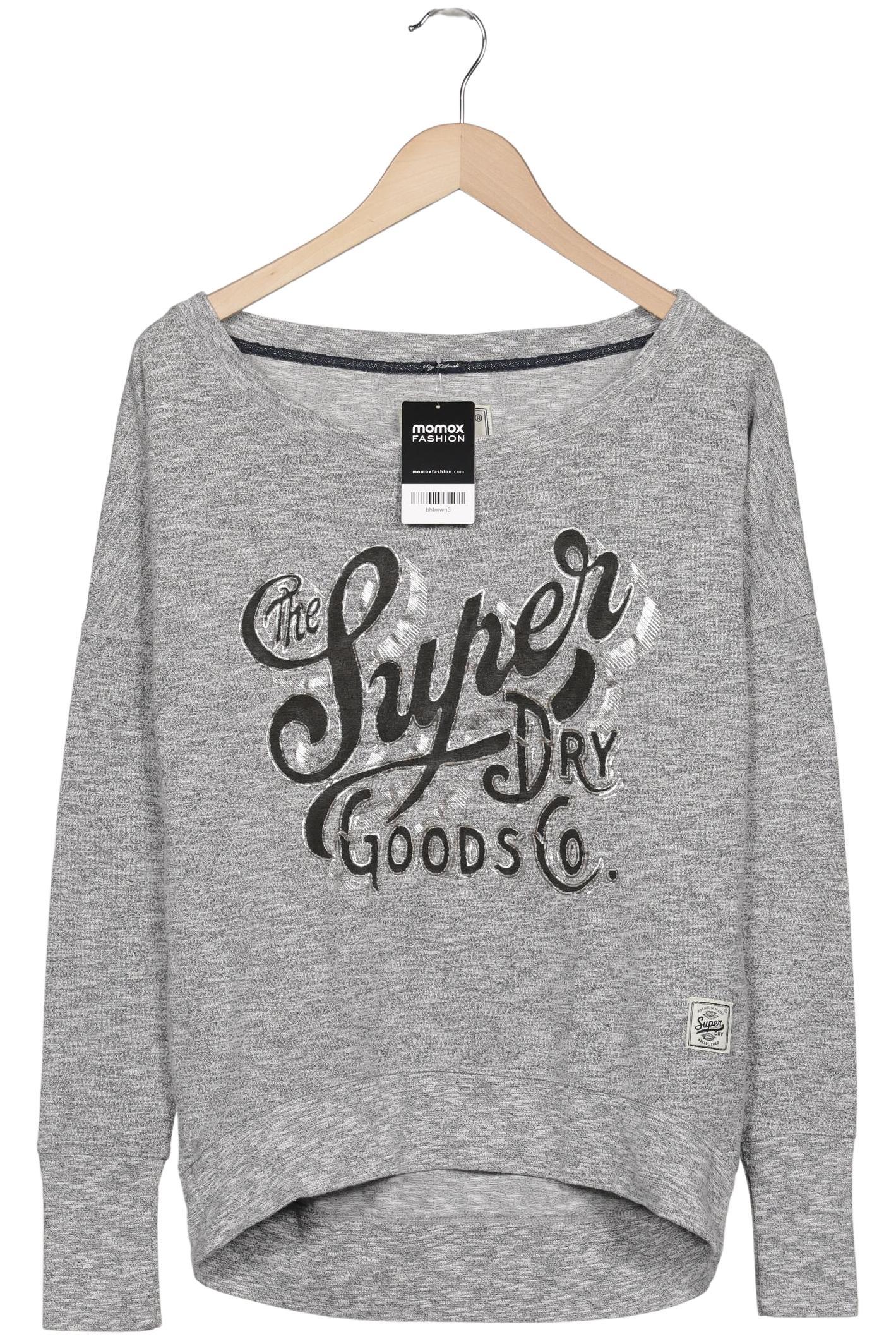 

Superdry Damen Langarmshirt, grau, Gr. 34