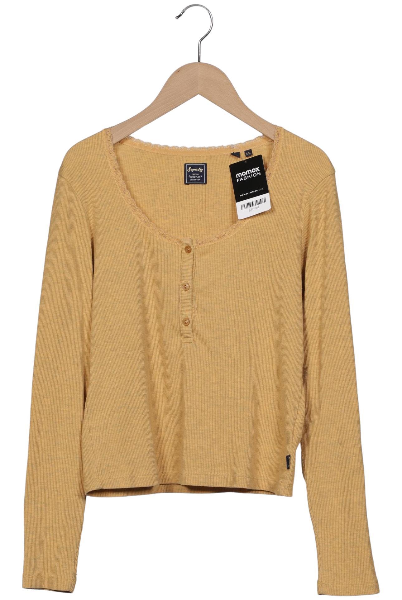 

Superdry Damen Langarmshirt, gelb, Gr. 36