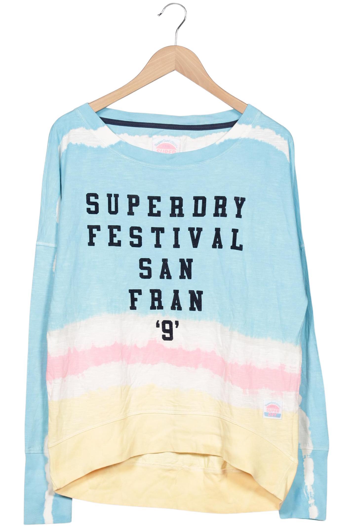

Superdry Damen Langarmshirt, blau, Gr. 42
