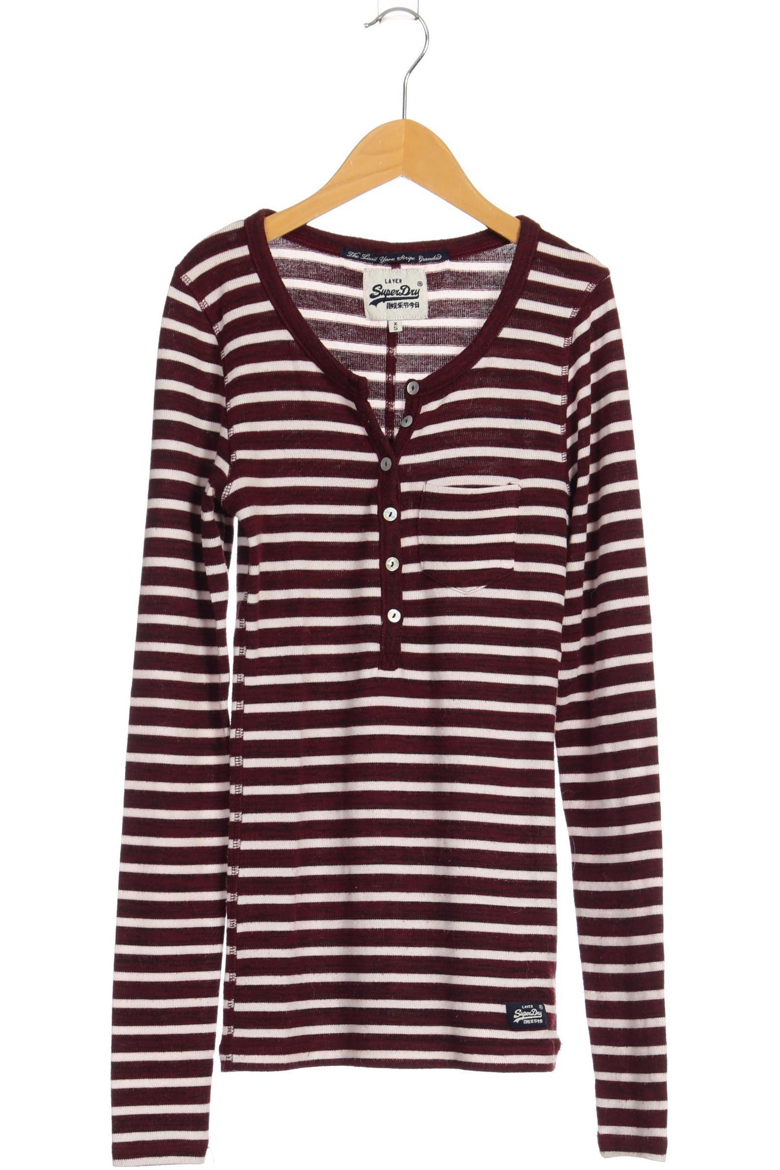 

Superdry Damen Langarmshirt, rot, Gr.