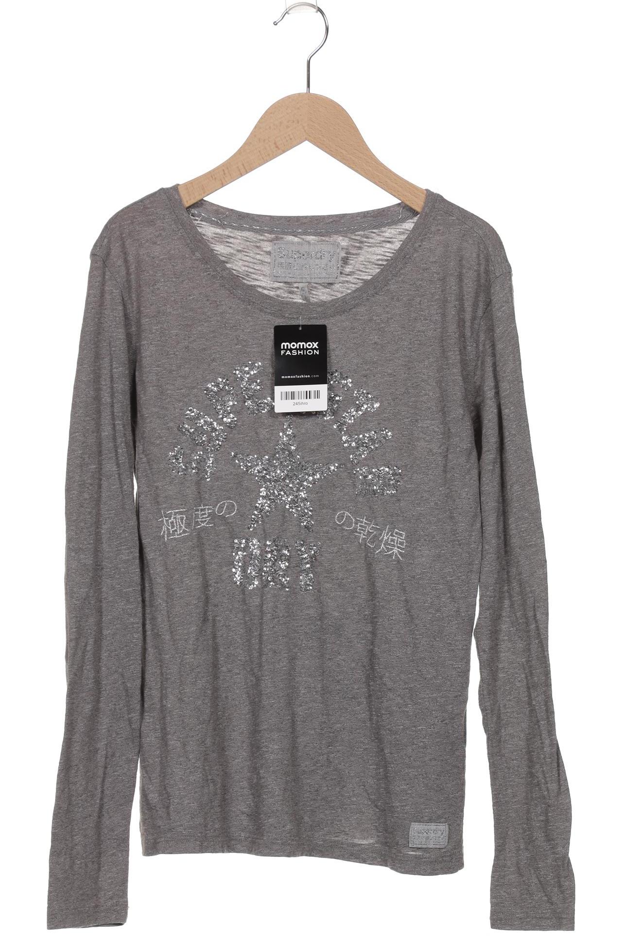

Superdry Damen Langarmshirt, grau, Gr. 36