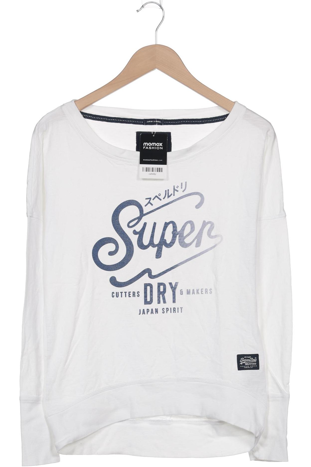 

Superdry Damen Langarmshirt, weiß, Gr. 34