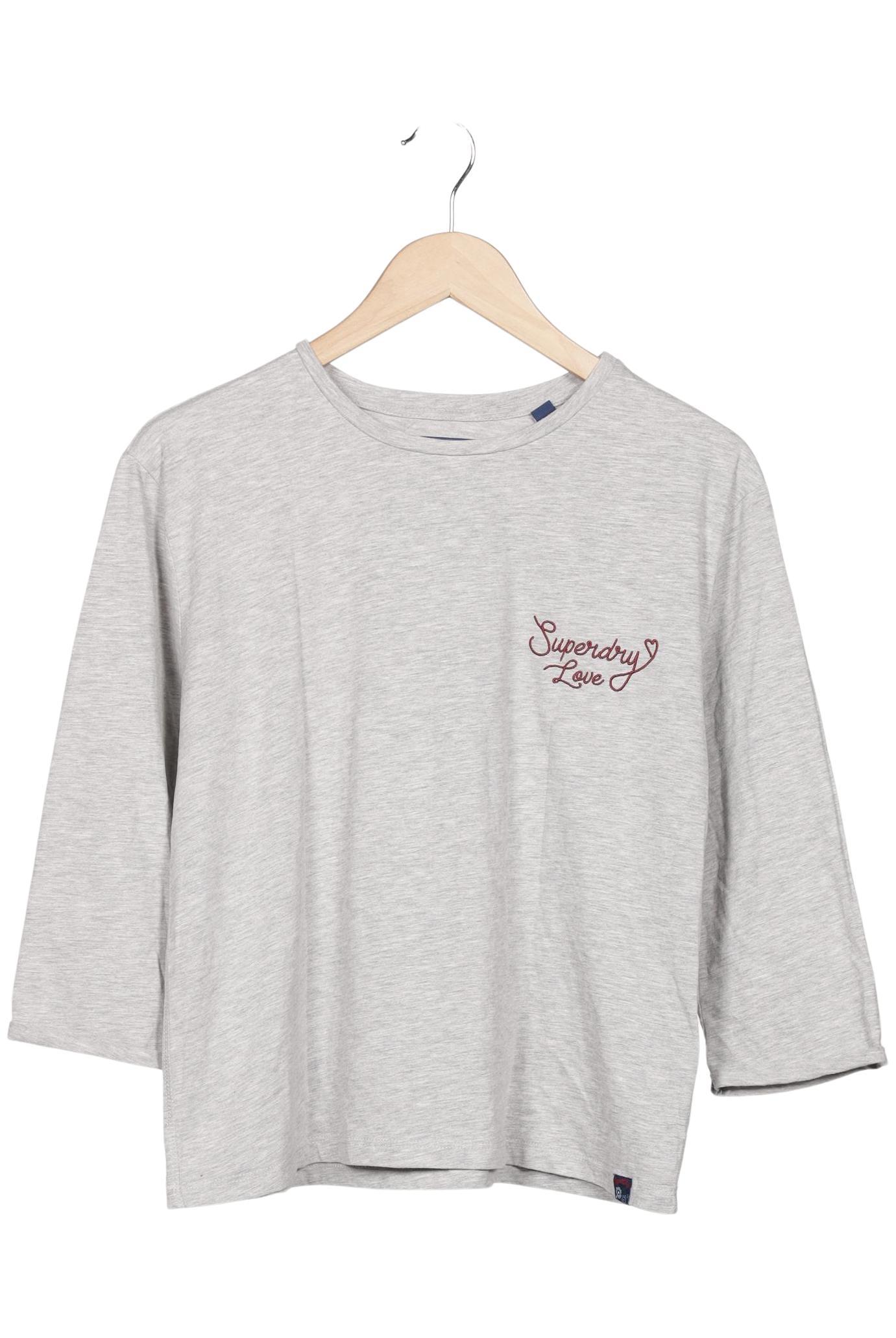 

Superdry Damen Langarmshirt, grau, Gr. 42