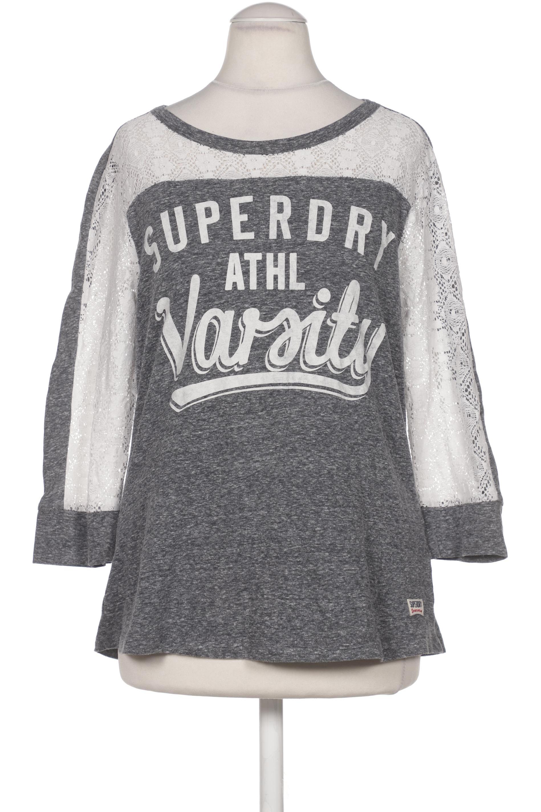 

Superdry Damen Langarmshirt, grau, Gr. 38