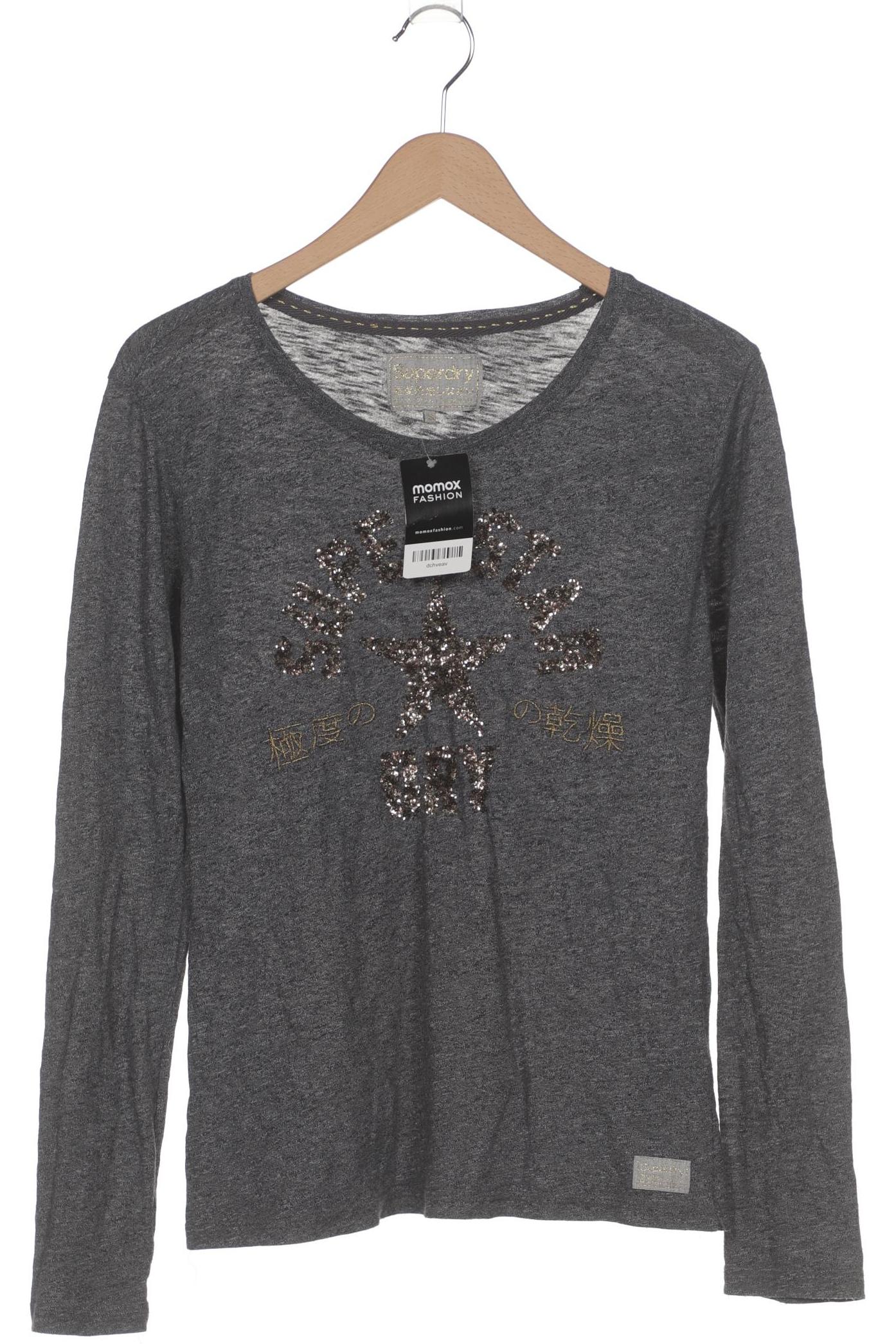 

Superdry Damen Langarmshirt, grau, Gr. 36