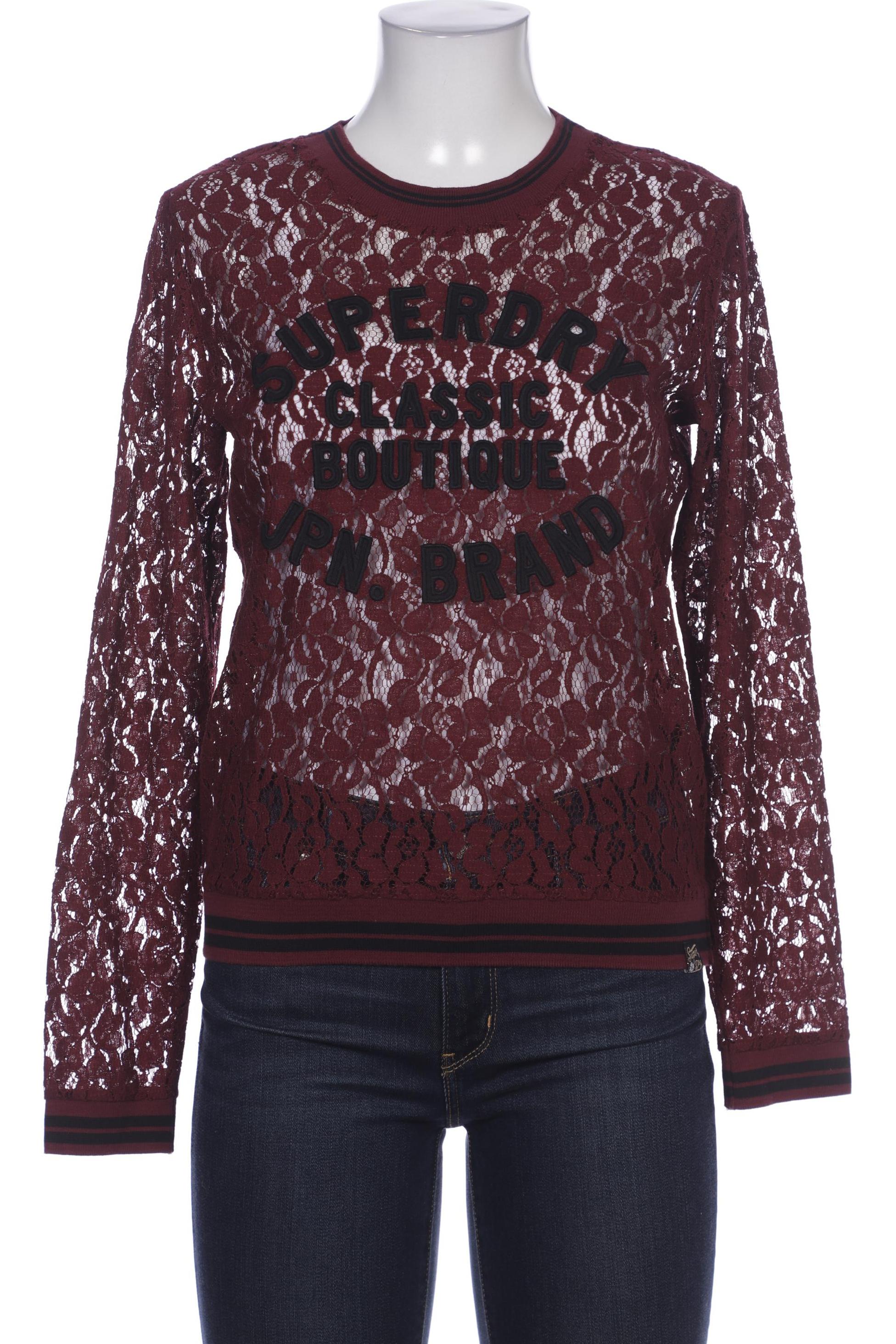 

Superdry Damen Langarmshirt, bordeaux, Gr. 36