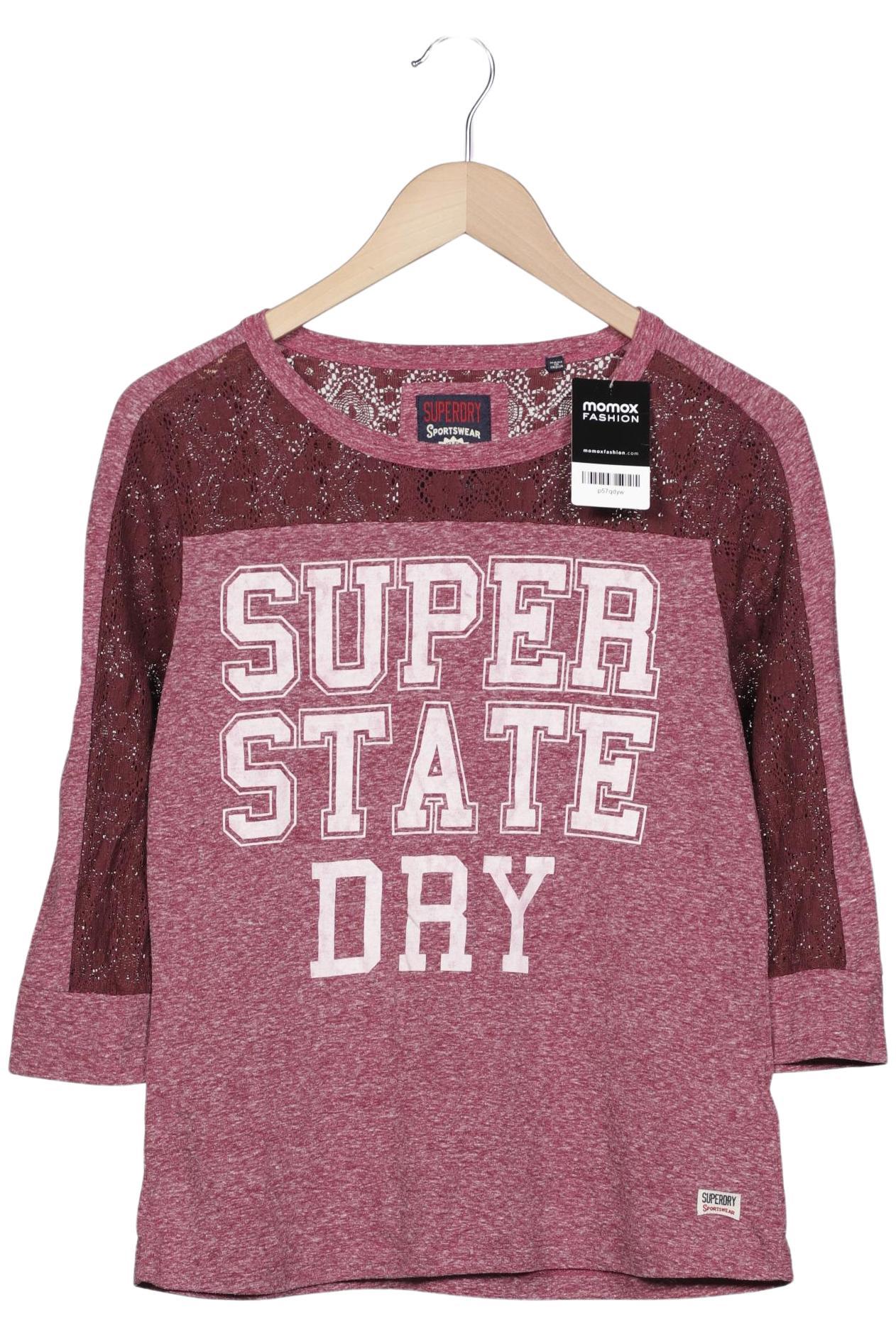 

Superdry Damen Langarmshirt, bordeaux, Gr. 38
