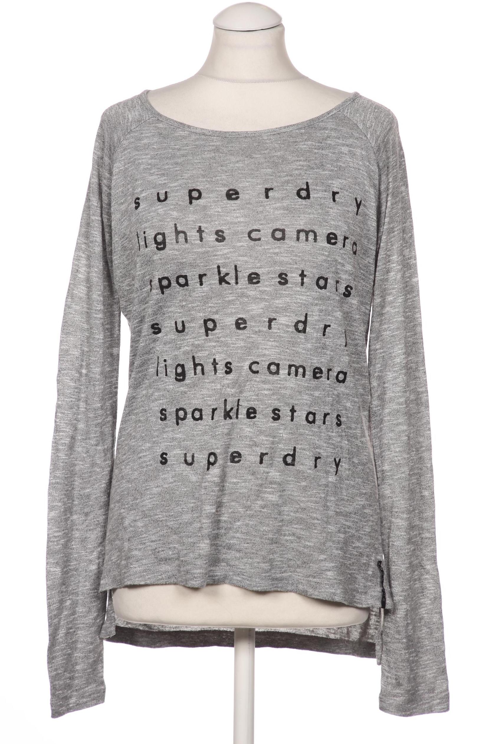 

Superdry Damen Langarmshirt, grau, Gr. 34